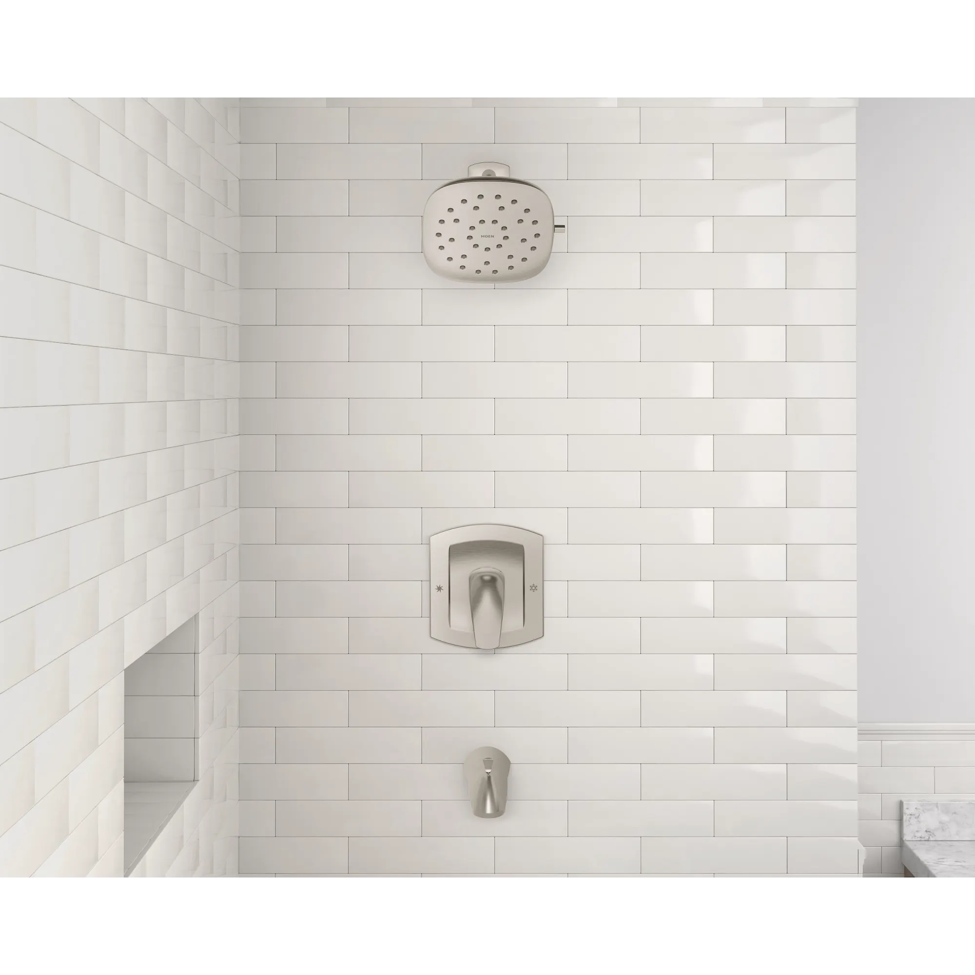 Zarina Spot resist brushed nickel Posi-Temp(R) tub/shower - Image 6