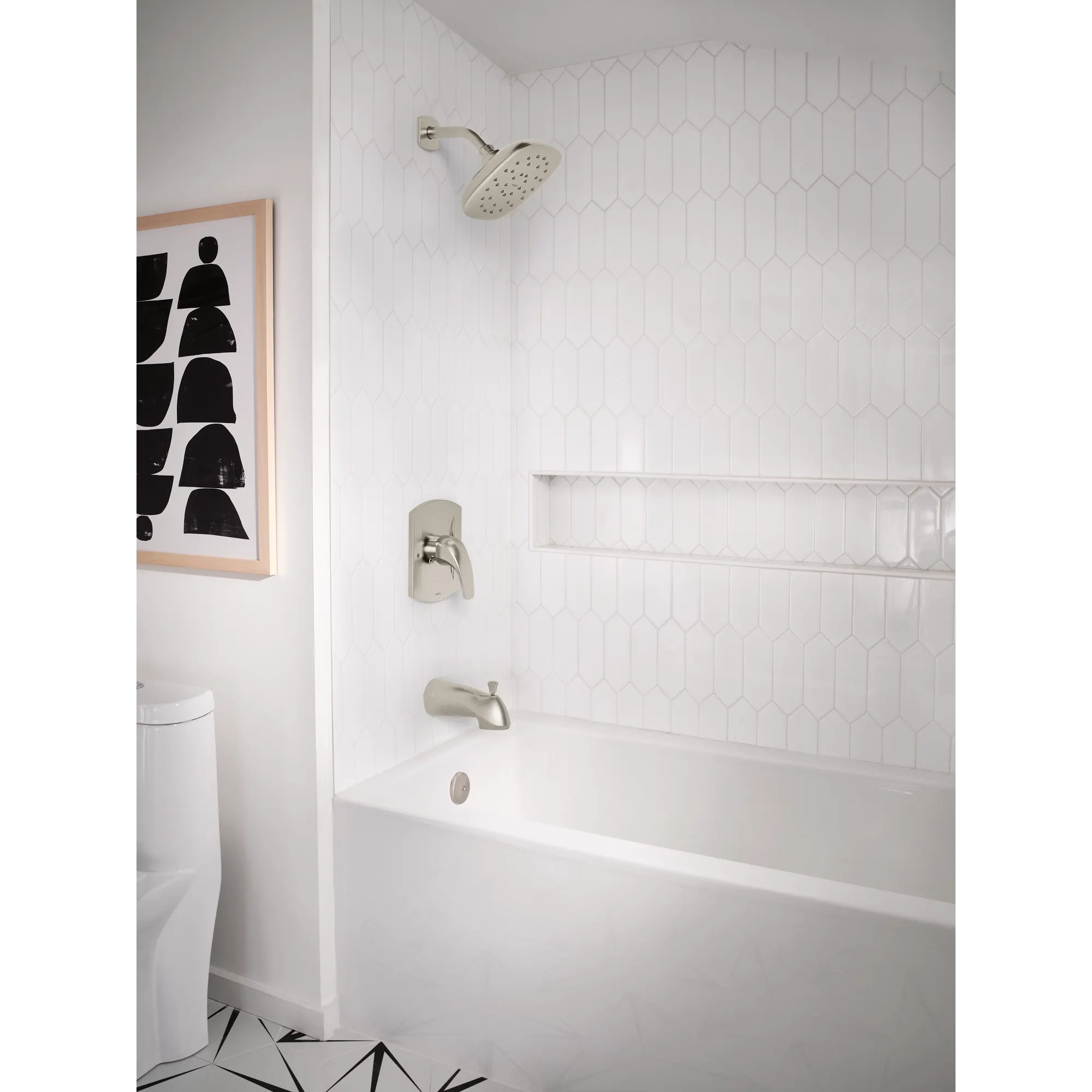 Zarina Spot resist brushed nickel Posi-Temp(R) tub/shower - Image 7
