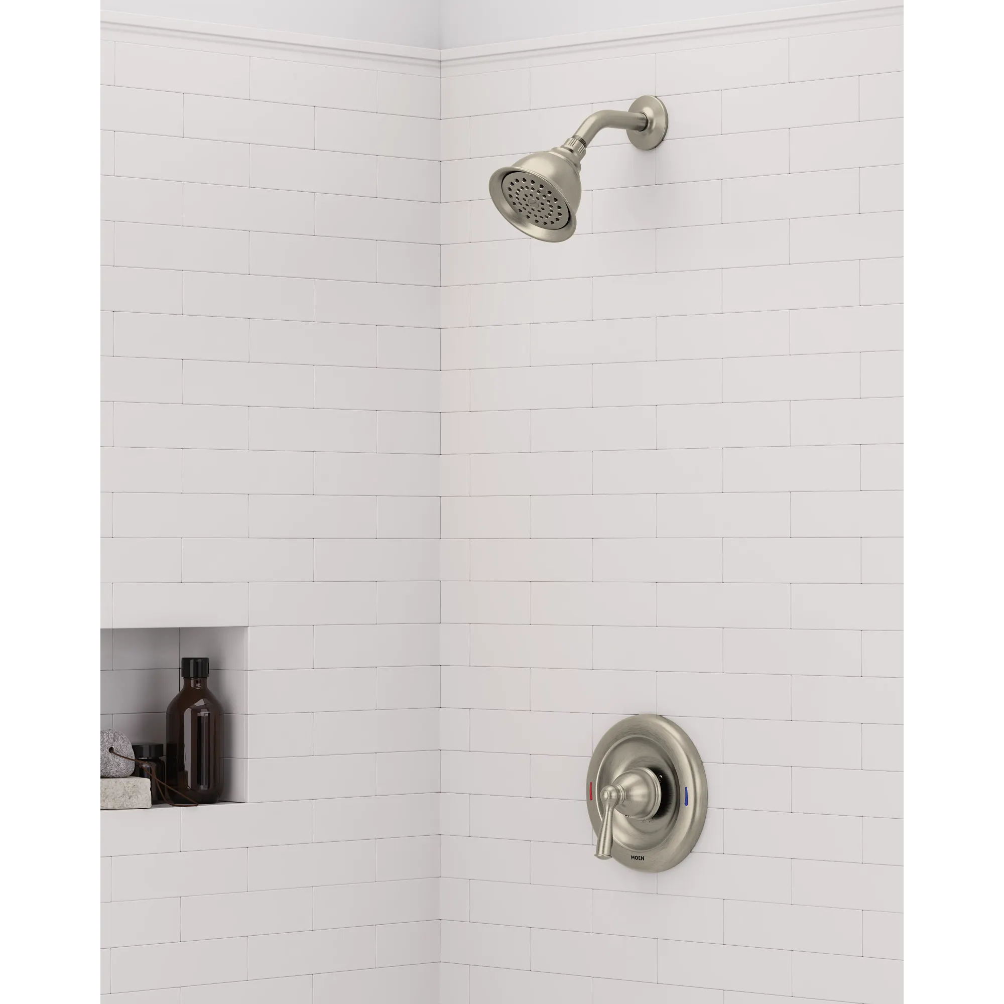 Banbury Classic brushed nickel Posi-Temp(R) shower only - Image 6