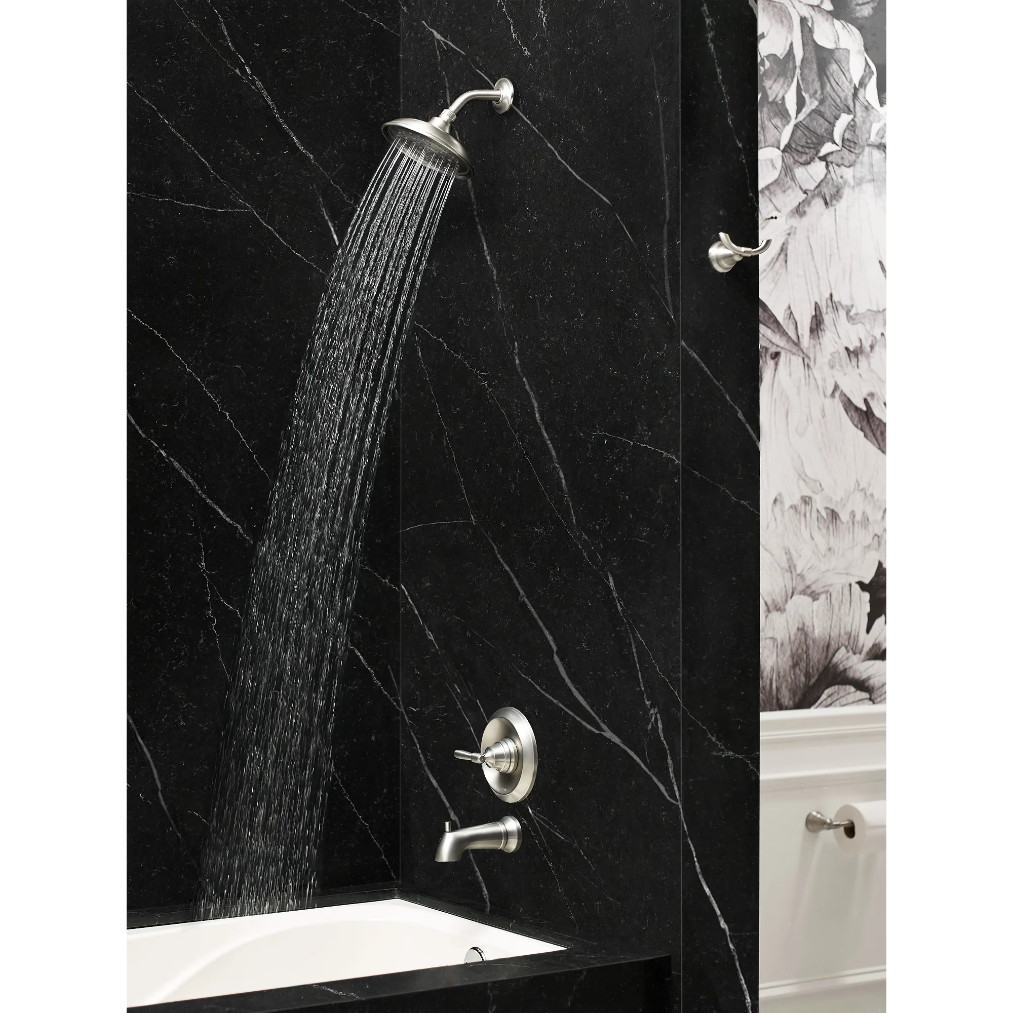 Halle Spot Resist Brushed Nickel Tub/Shower - Image 3