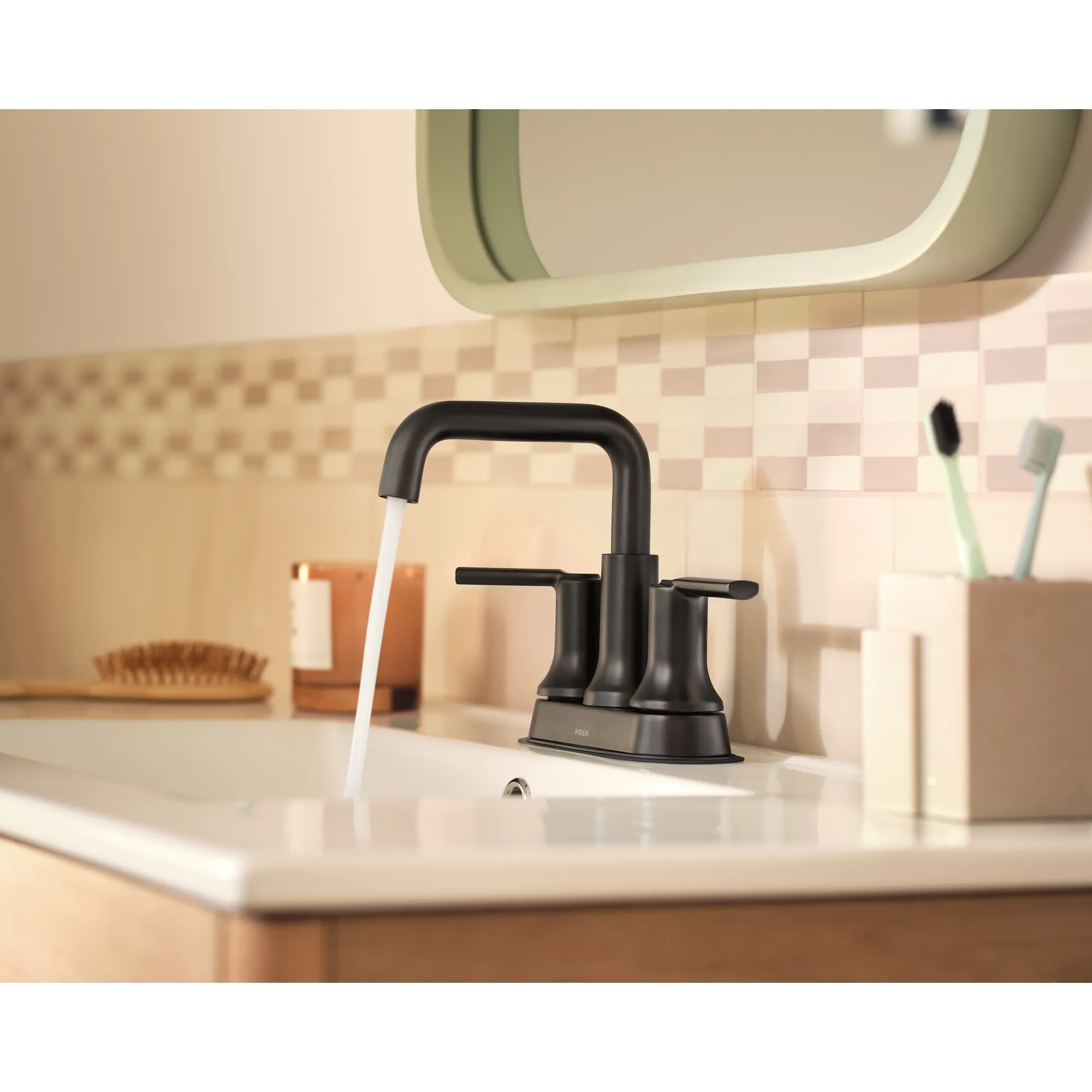 Zyla Chrome two-handle high arc bathroom faucet - Image 8