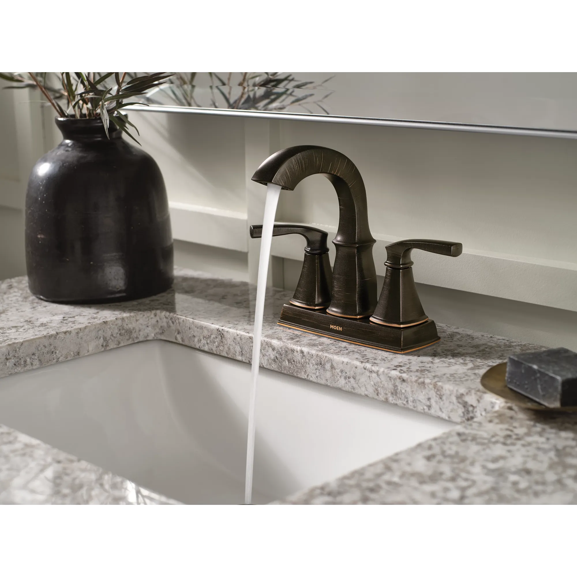 Finney Two-handle Centerset Bathroom Sink Faucet - Image 3