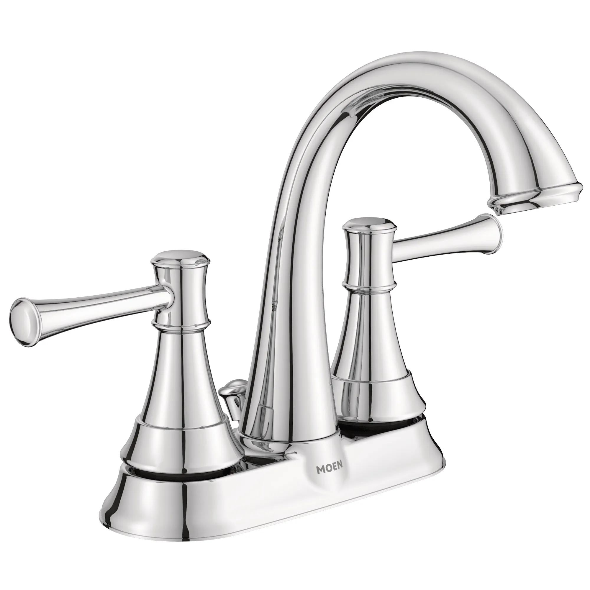 Ashville Chrome Two-Handle High Arc Bathroom Faucet - Image 2