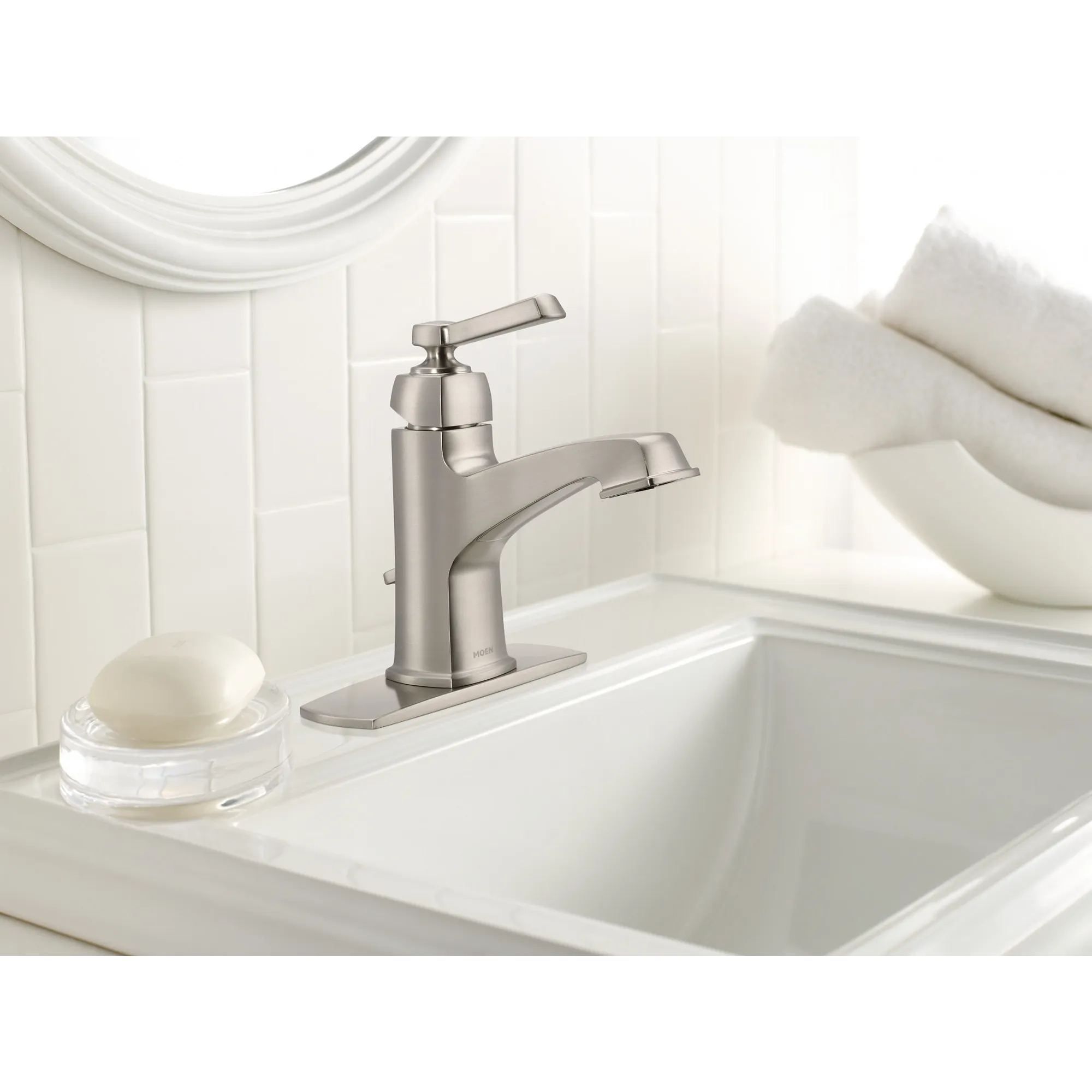 Boardwalk Chrome one-handle high arc bathroom faucet - Image 7