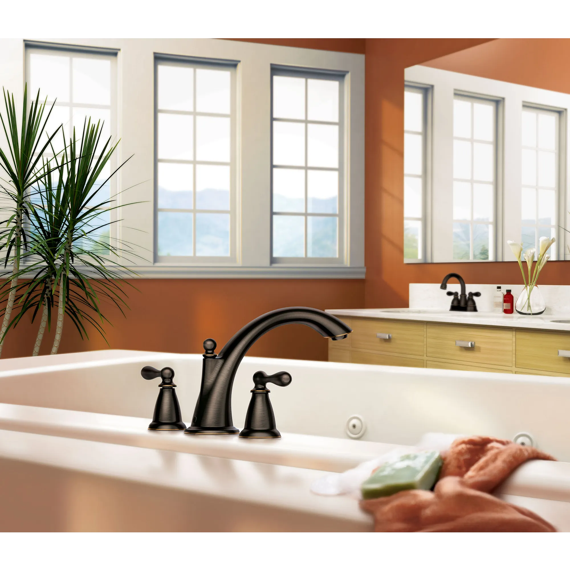 Caldwell Two-Handle High Arc Roman Tub Faucet - Image 13