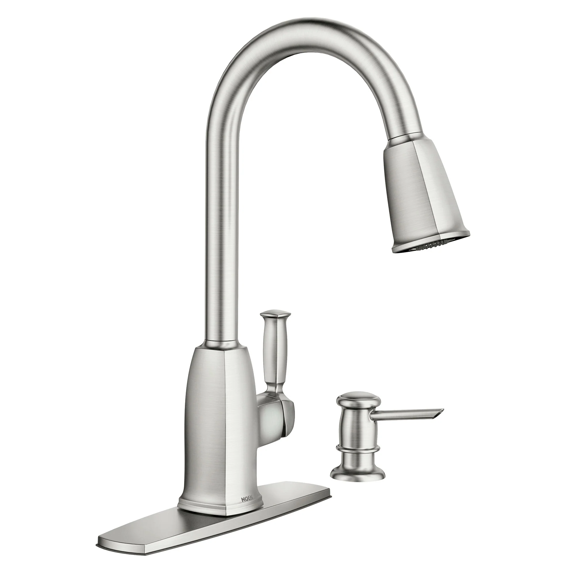 Wellsley One-handle High Arc Pulldown Kitchen Faucet - Image 11