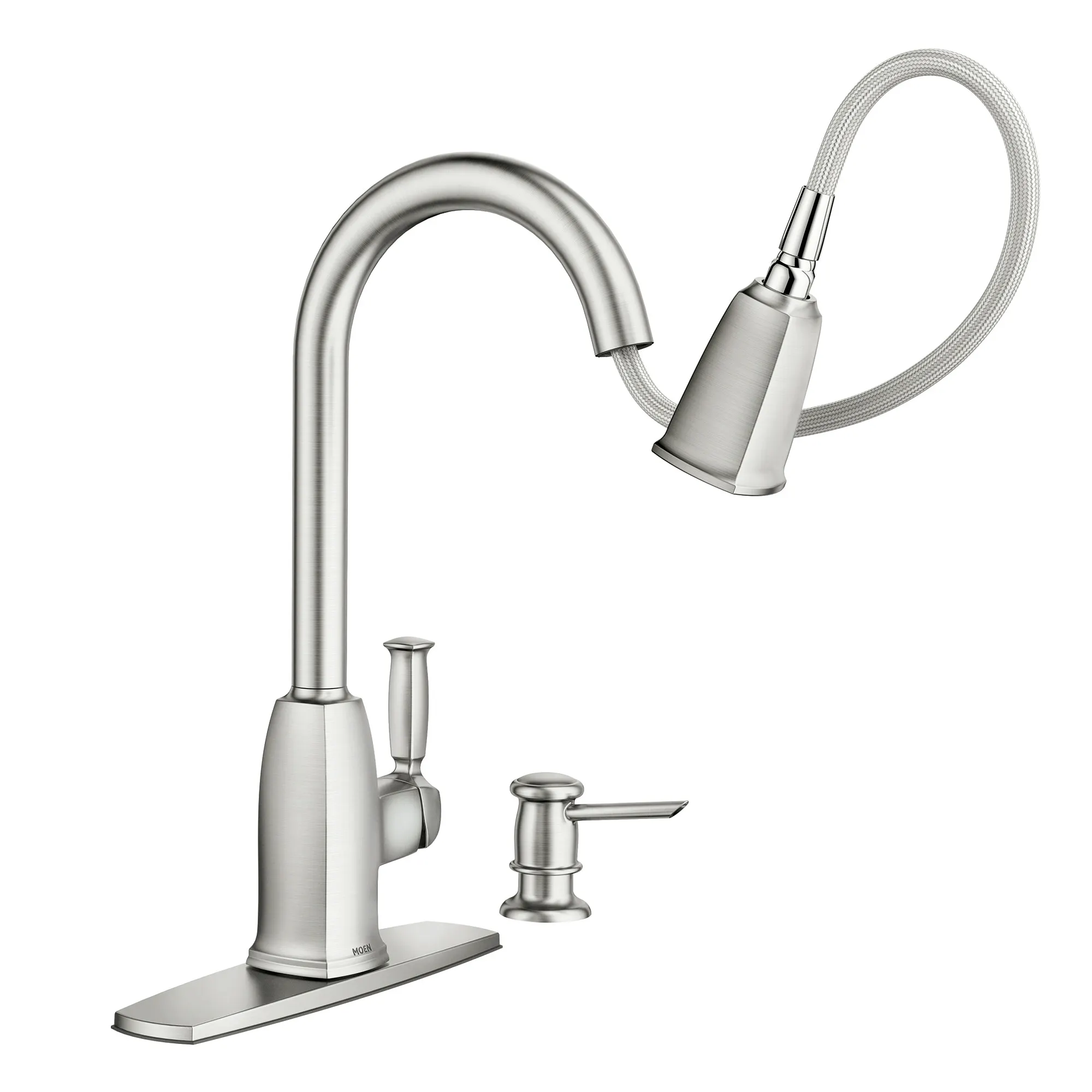 Wellsley One-handle High Arc Pulldown Kitchen Faucet - Image 20