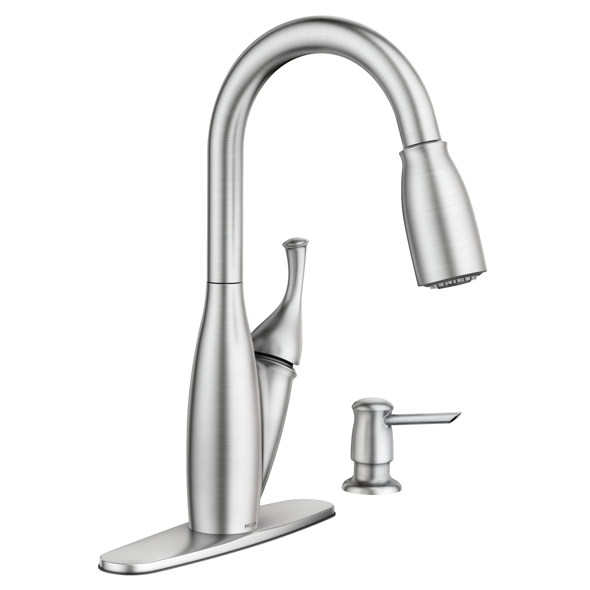 Mediterranean bronze one-handle high arc pulldown kitchen faucet