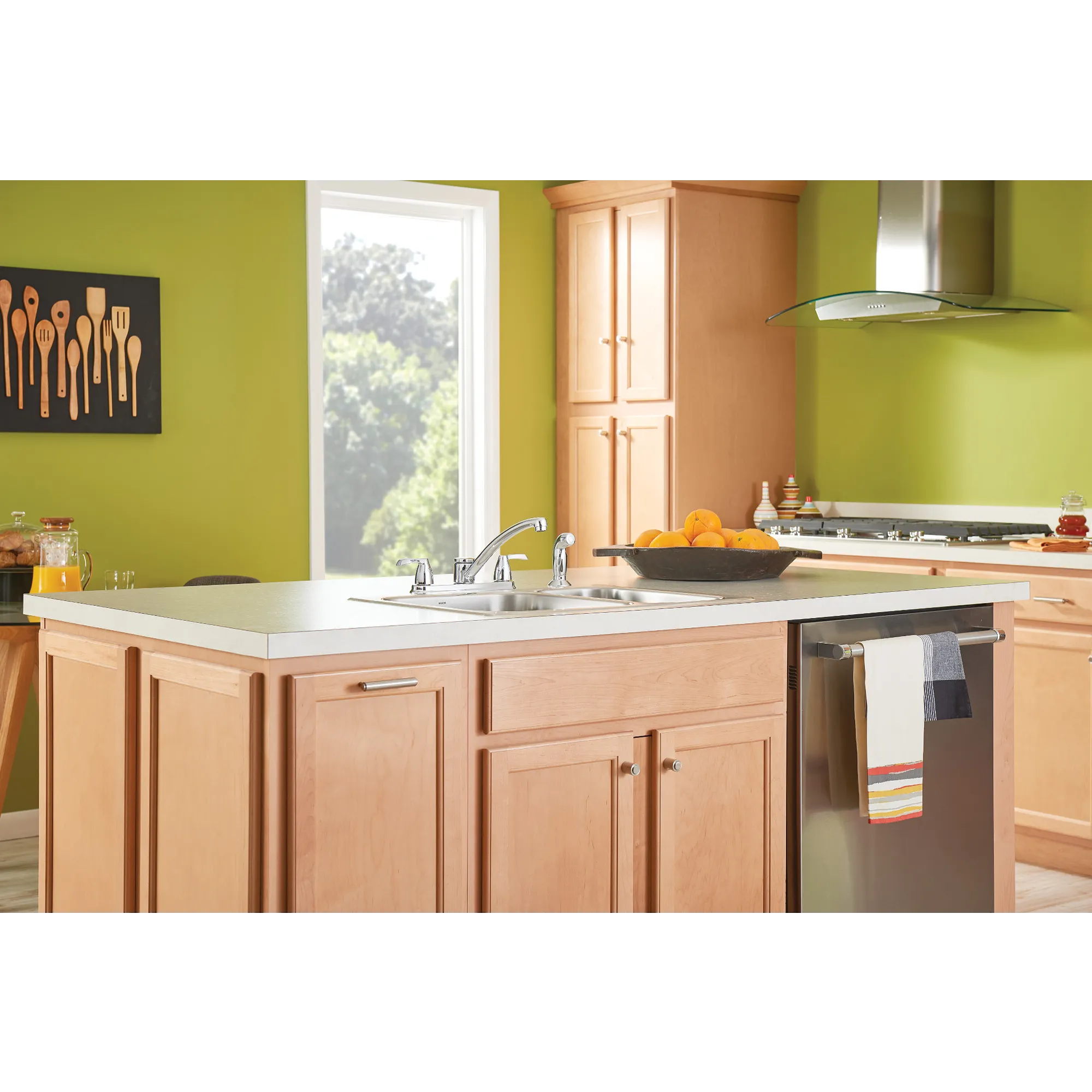 Adler Two-handle Low Arc Kitchen Faucet With Optional Knob Or Lever Handles - Image 10