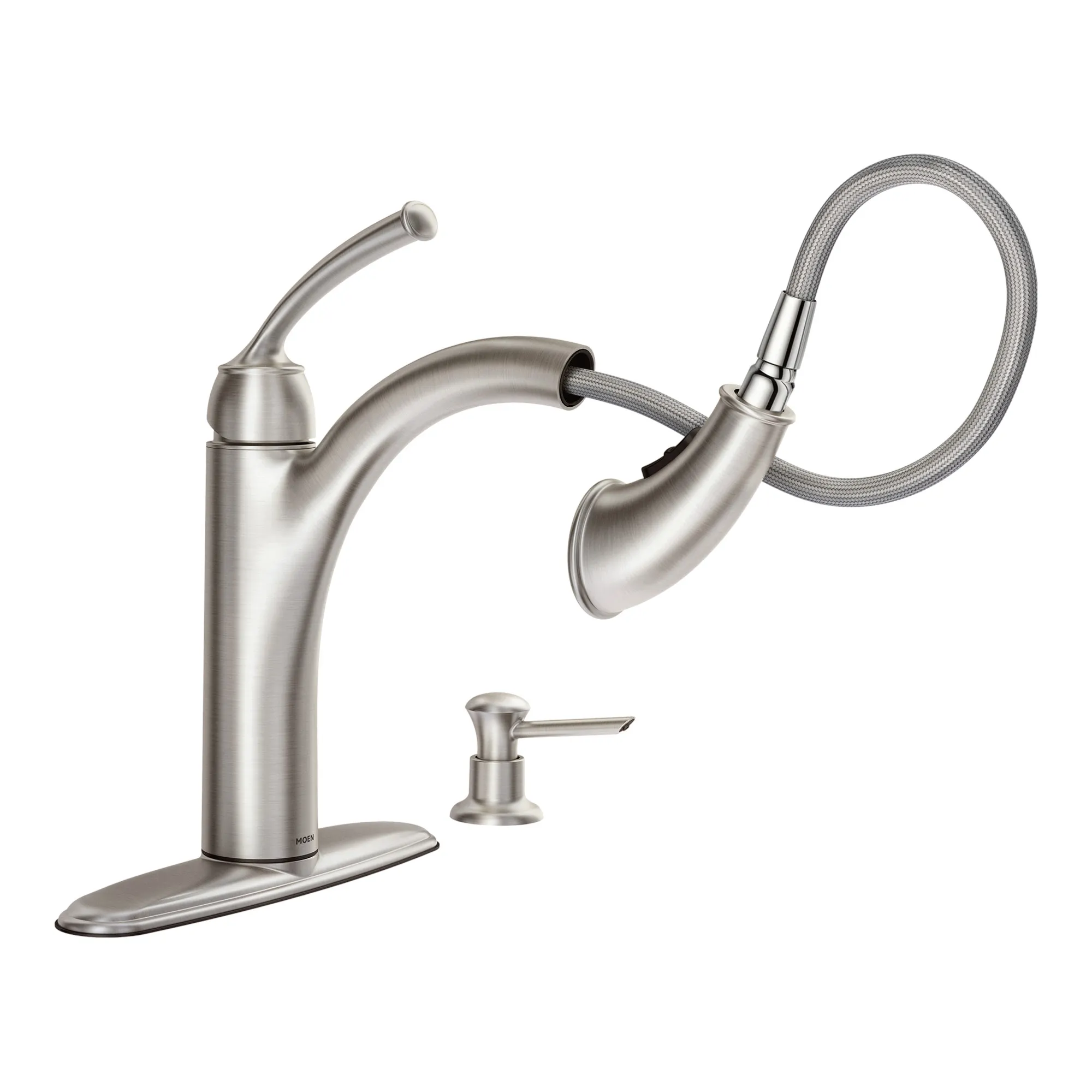 Sullivan Mediterranean Bronze One-Handle Pullout Kitchen Faucet - Image 12