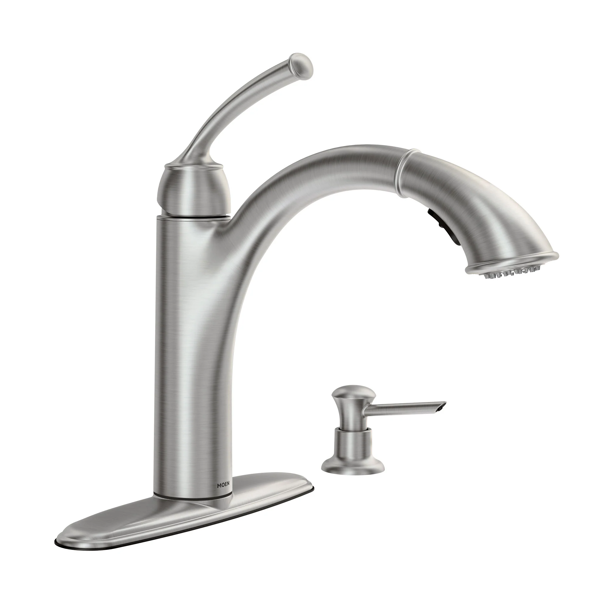 Sullivan Mediterranean Bronze One-Handle Pullout Kitchen Faucet - Image 6