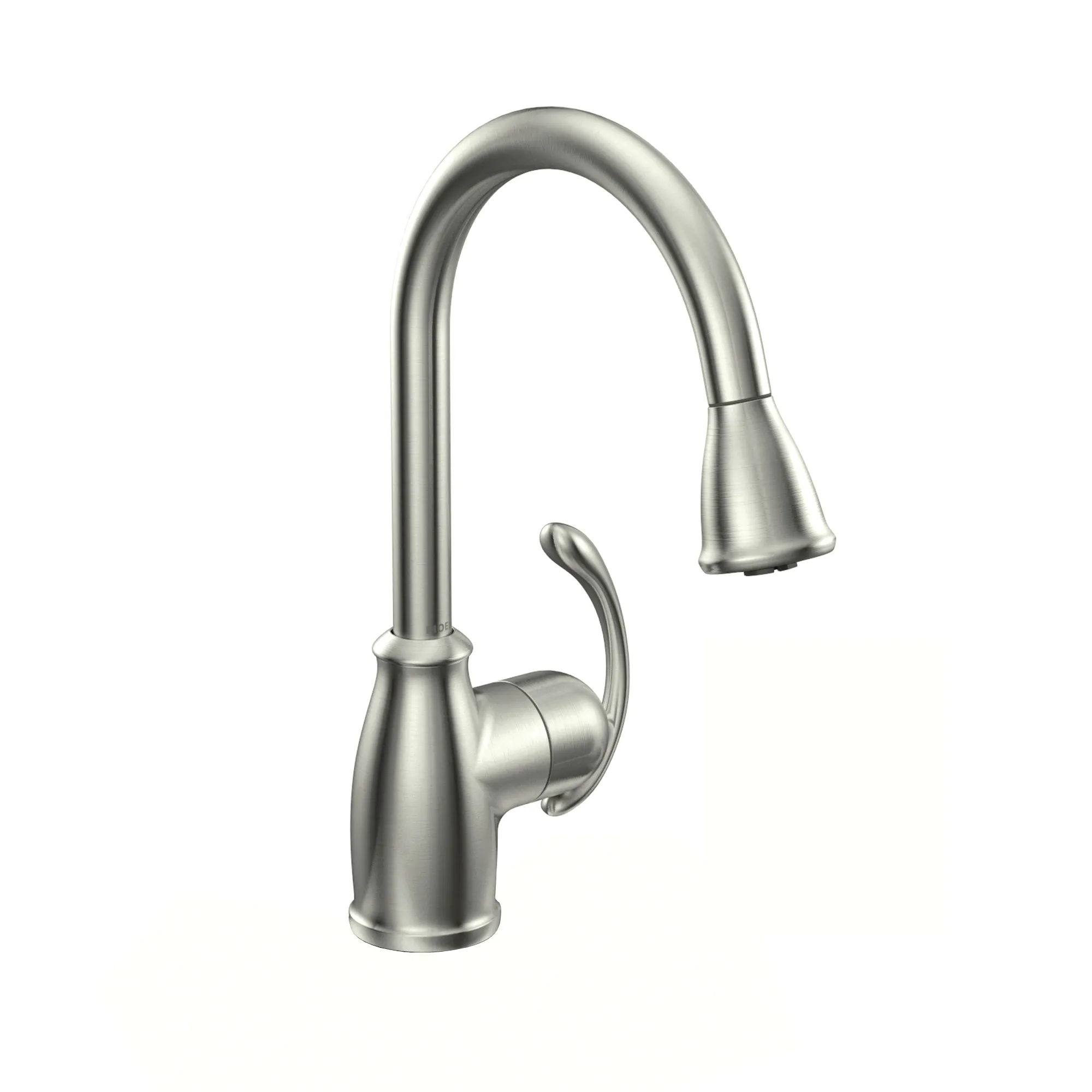 Terrace Chrome One-Handle High Arc Pulldown Kitchen Faucet - Image 4