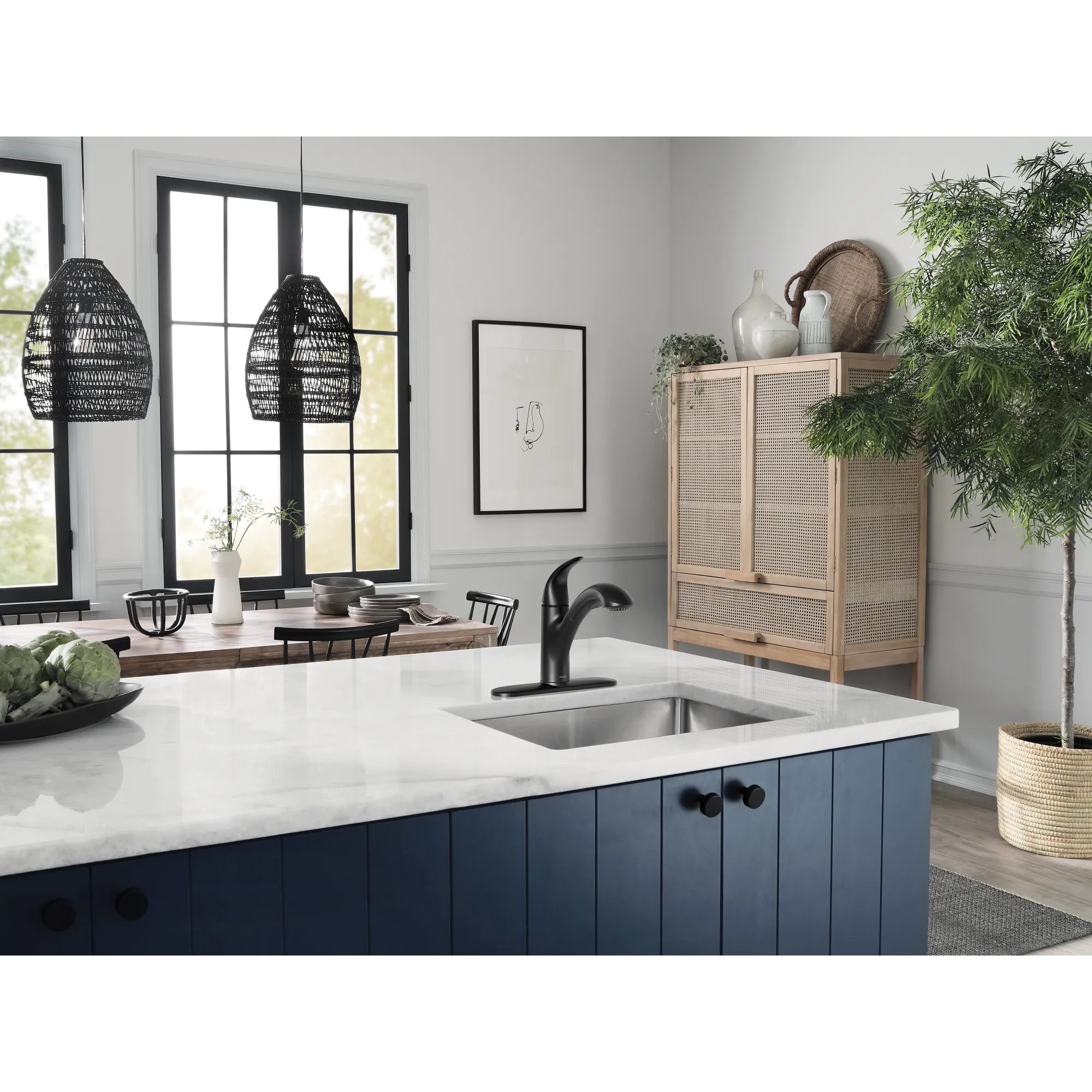 Bokeh Chrome one-handle pullout kitchen faucet - Image 10