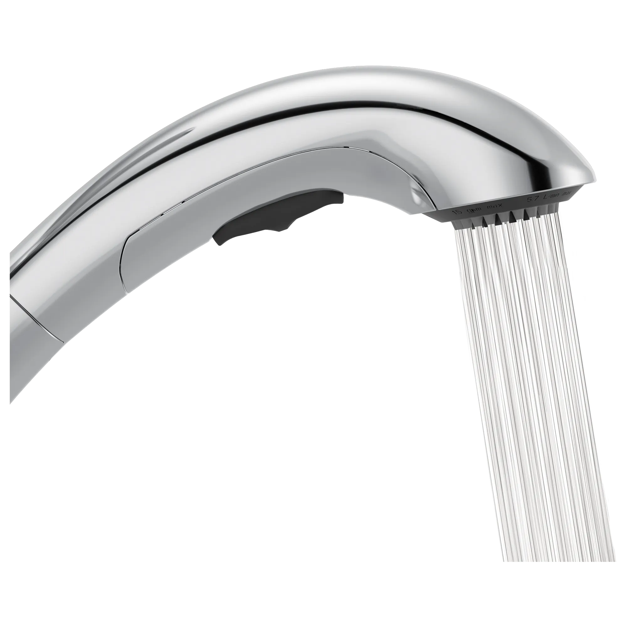 Bokeh Chrome one-handle pullout kitchen faucet - Image 5