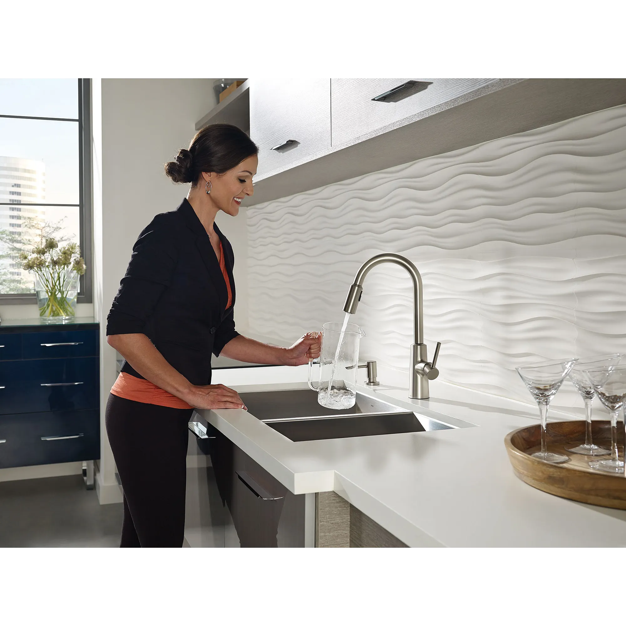 Nori One-Handle High Arc Pulldown Kitchen Faucet - Image 19