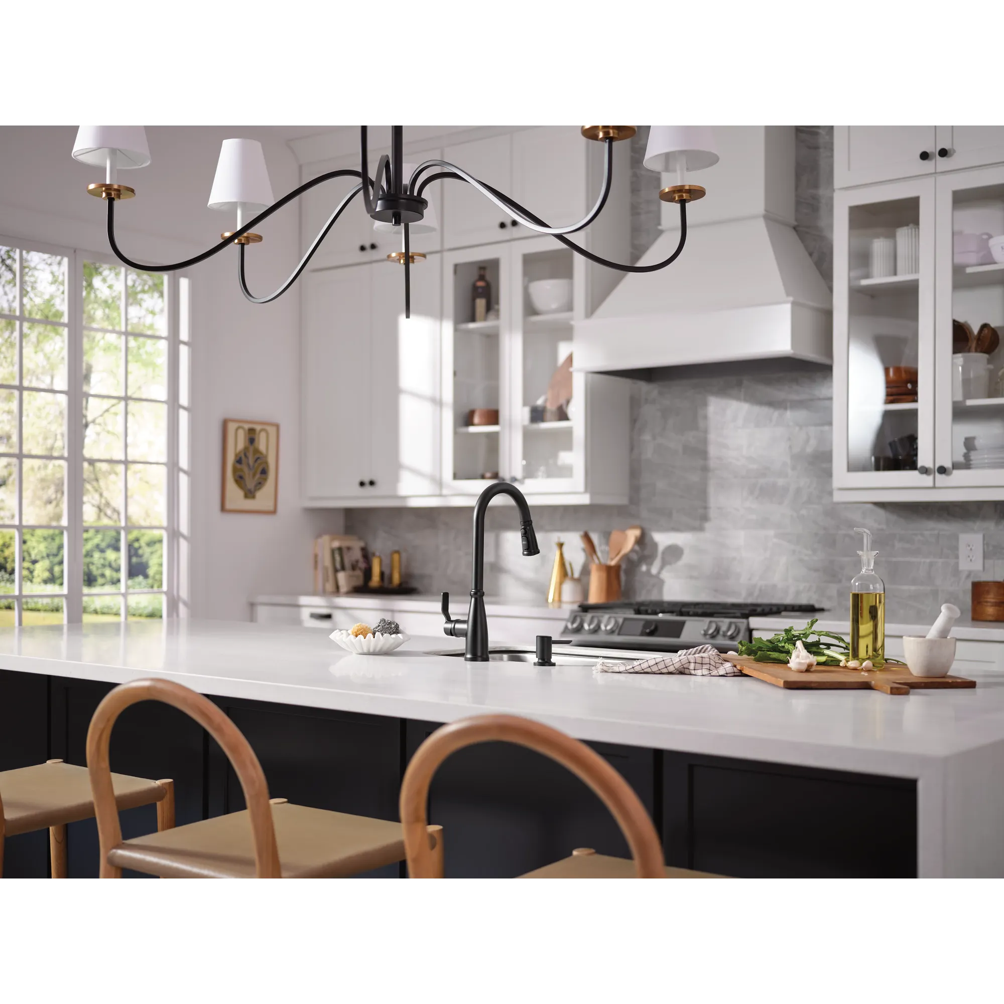Nolia One-Handle High Arc Pulldown Kitchen Faucet - Image 12