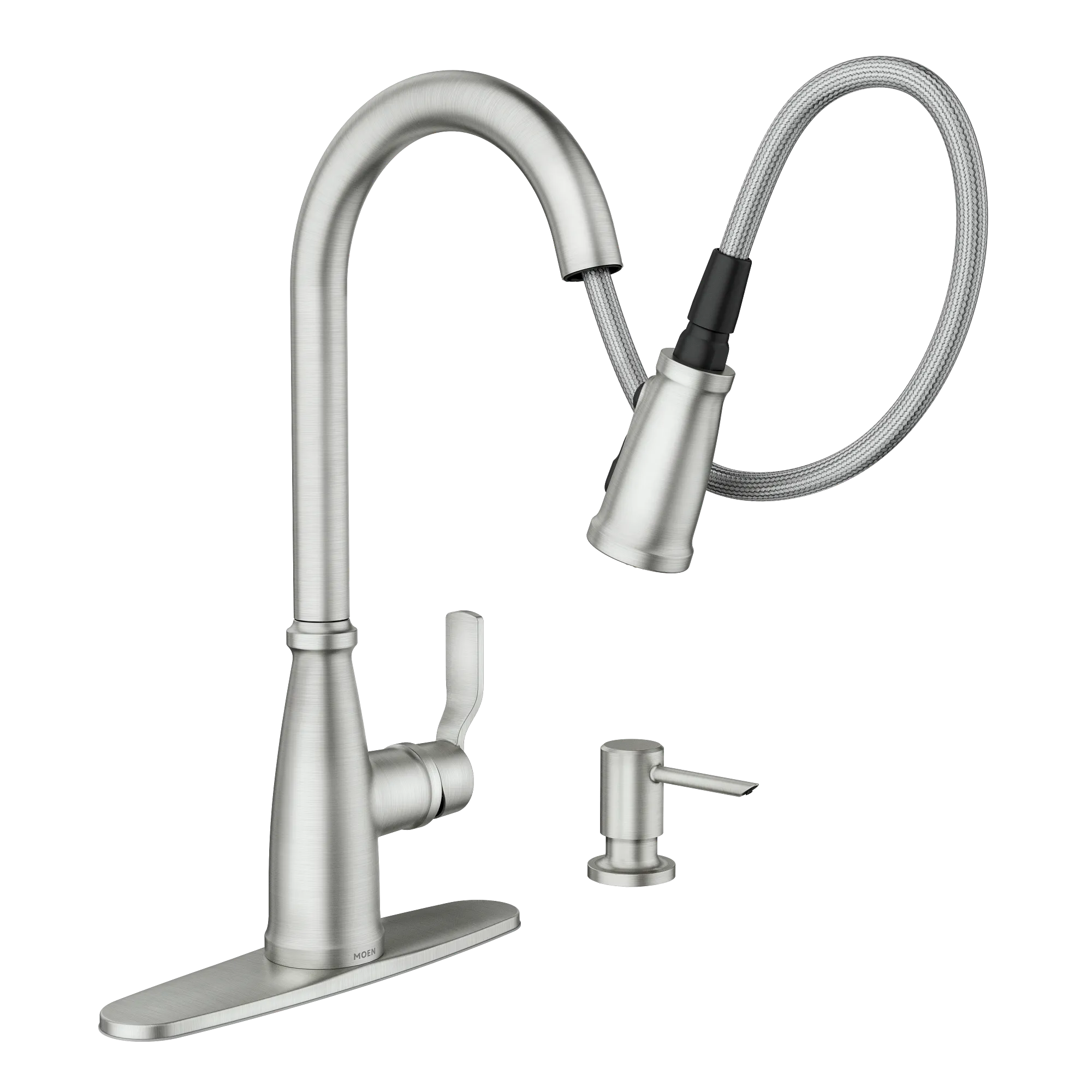 Nolia One-Handle High Arc Pulldown Kitchen Faucet - Image 21