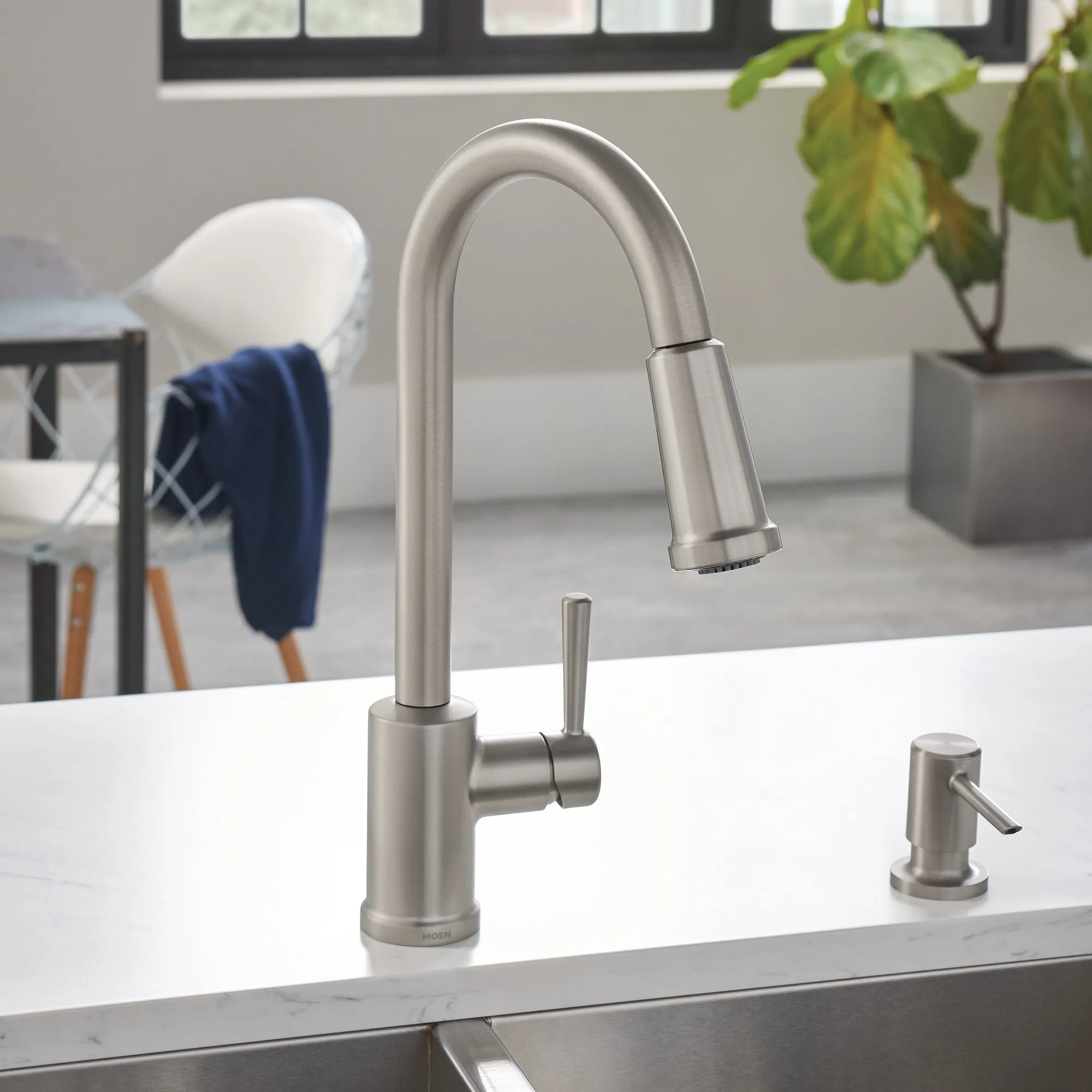 Indi One-Handle Pulldown Kitchen Faucet - Image 20