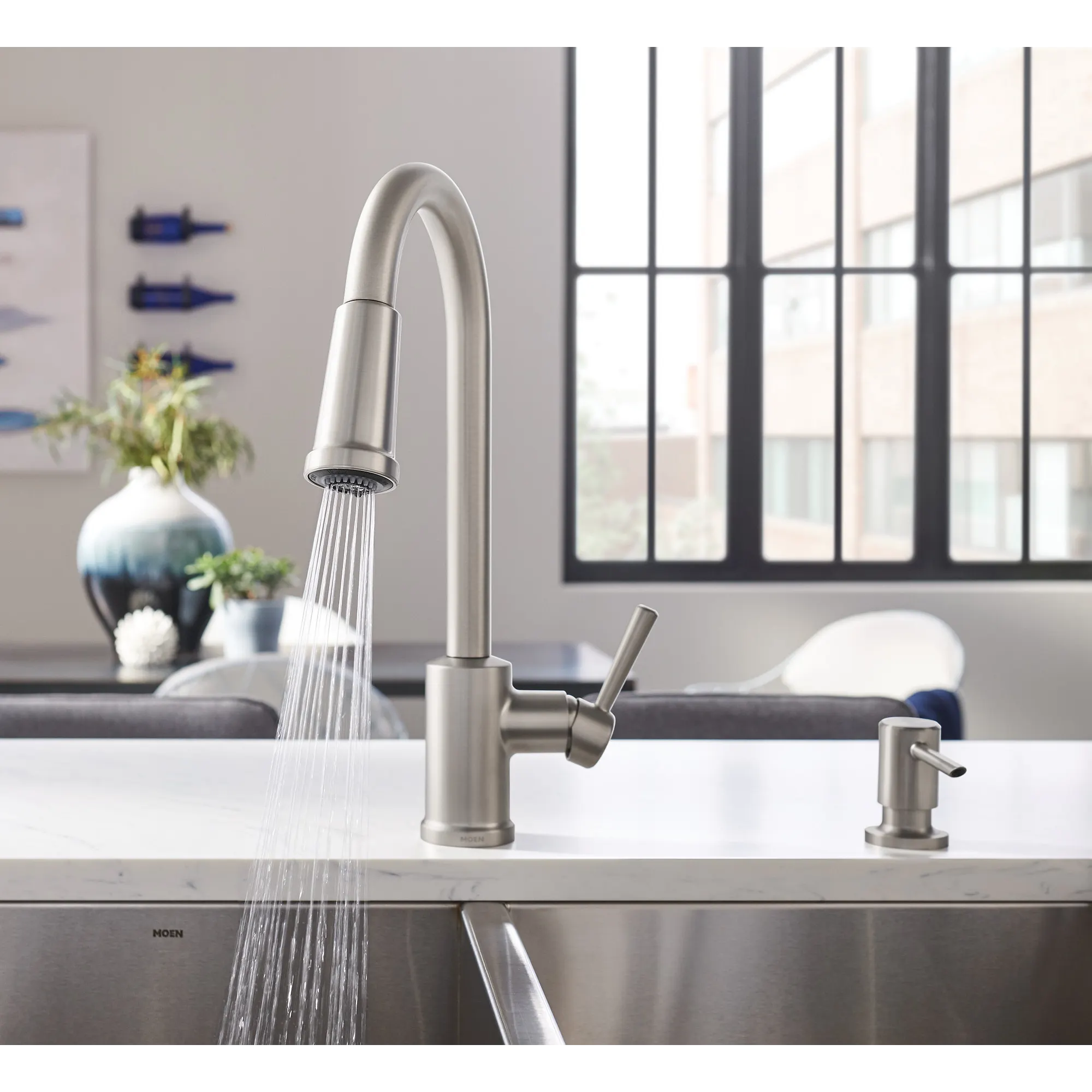 Indi One-Handle Pulldown Kitchen Faucet - Image 21