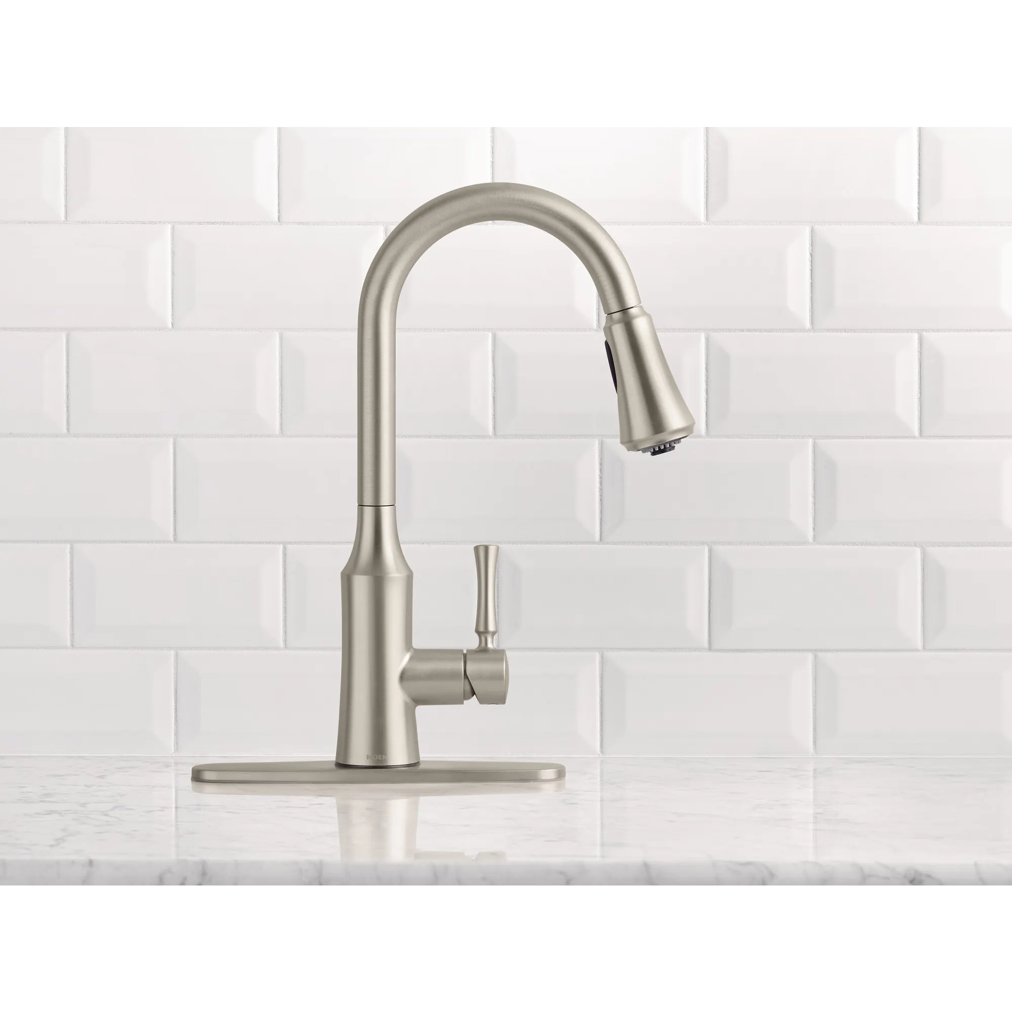 Venango Chrome One-Handle High Arc Pulldown Kitchen Faucet - Image 33