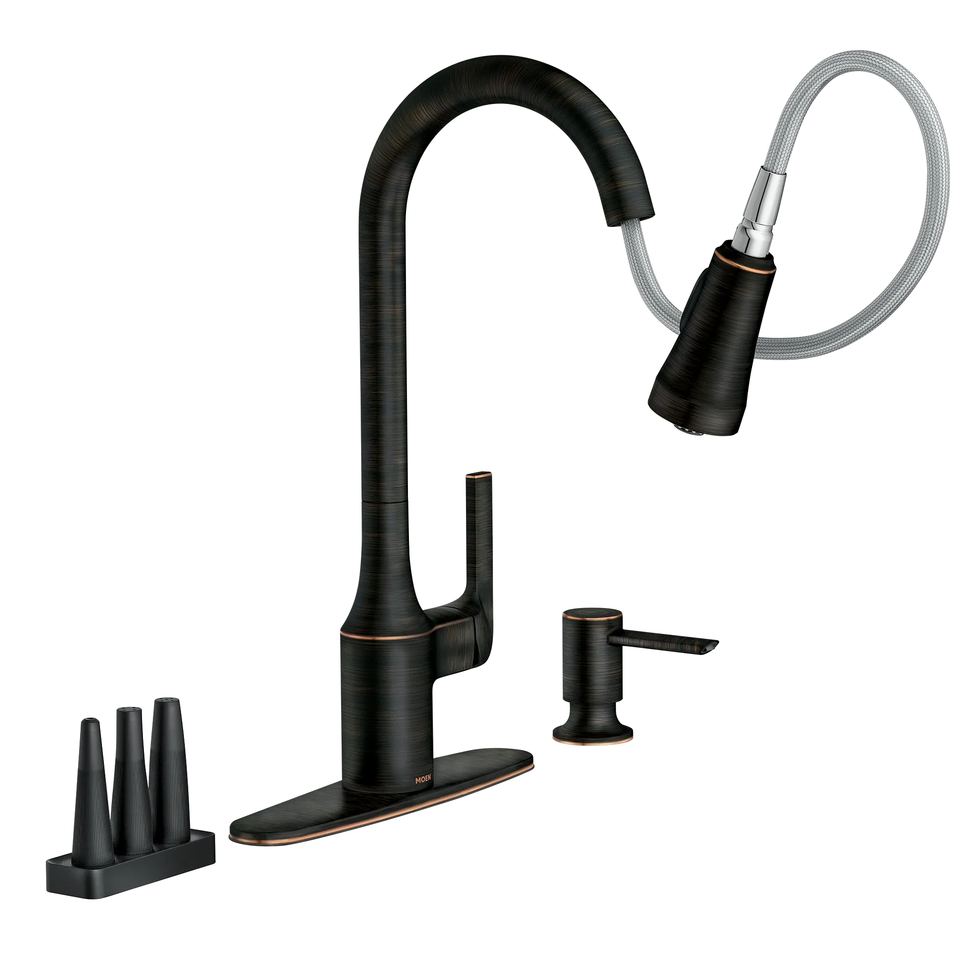 Milton Pulldown Kitchen Faucet with Bottle Cleaning Attachments - Image 11