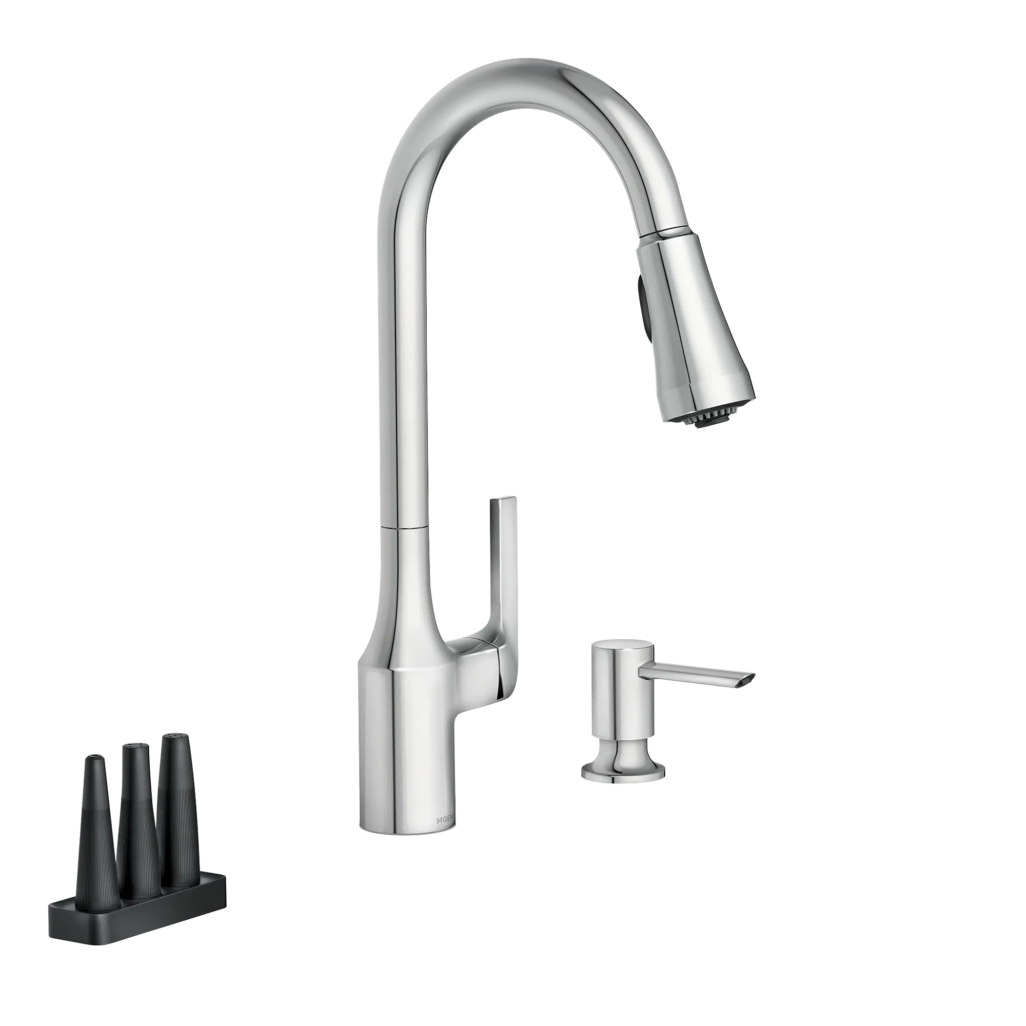 Milton Pulldown Kitchen Faucet with Bottle Cleaning Attachments - Image 4