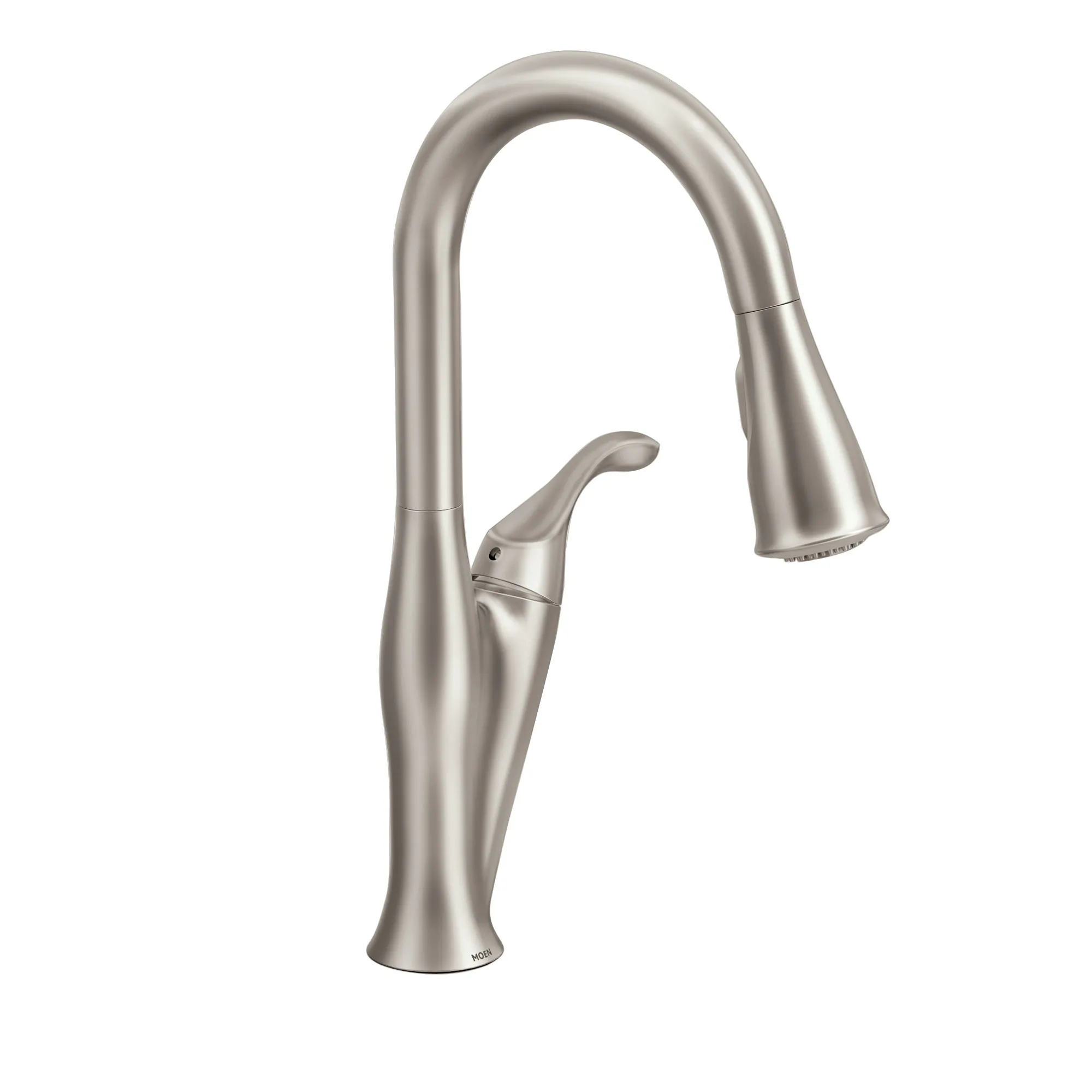 Solidad Matte black one-handle high arc pulldown kitchen faucet - Image 4