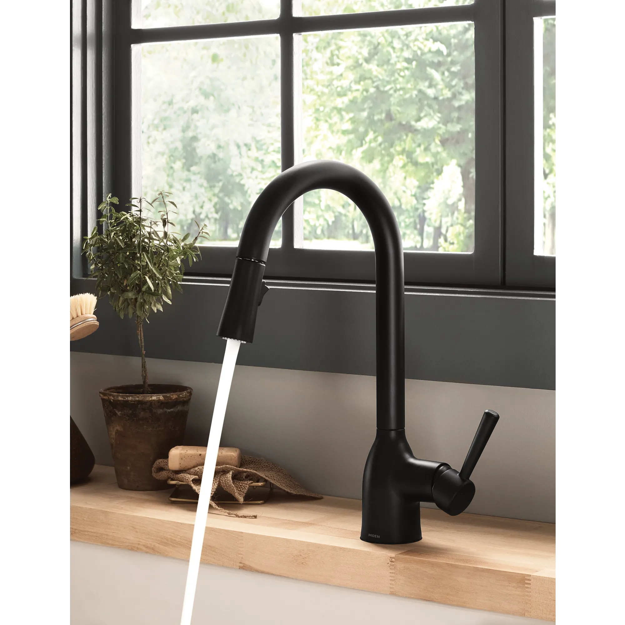 Adler One-Handle High Arc Pulldown Kitchen Faucet - Image 11