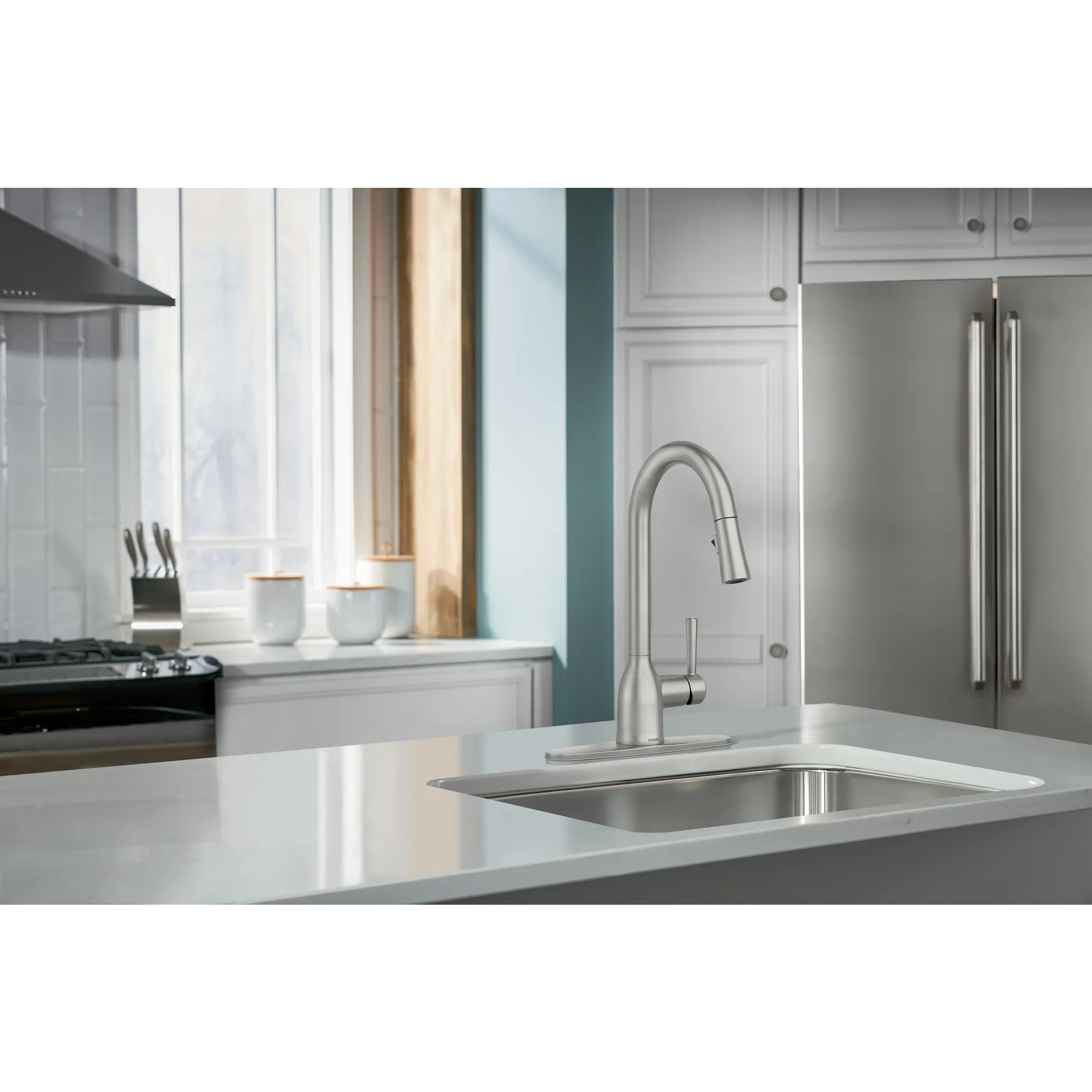 Adler One-Handle High Arc Pulldown Kitchen Faucet - Image 25