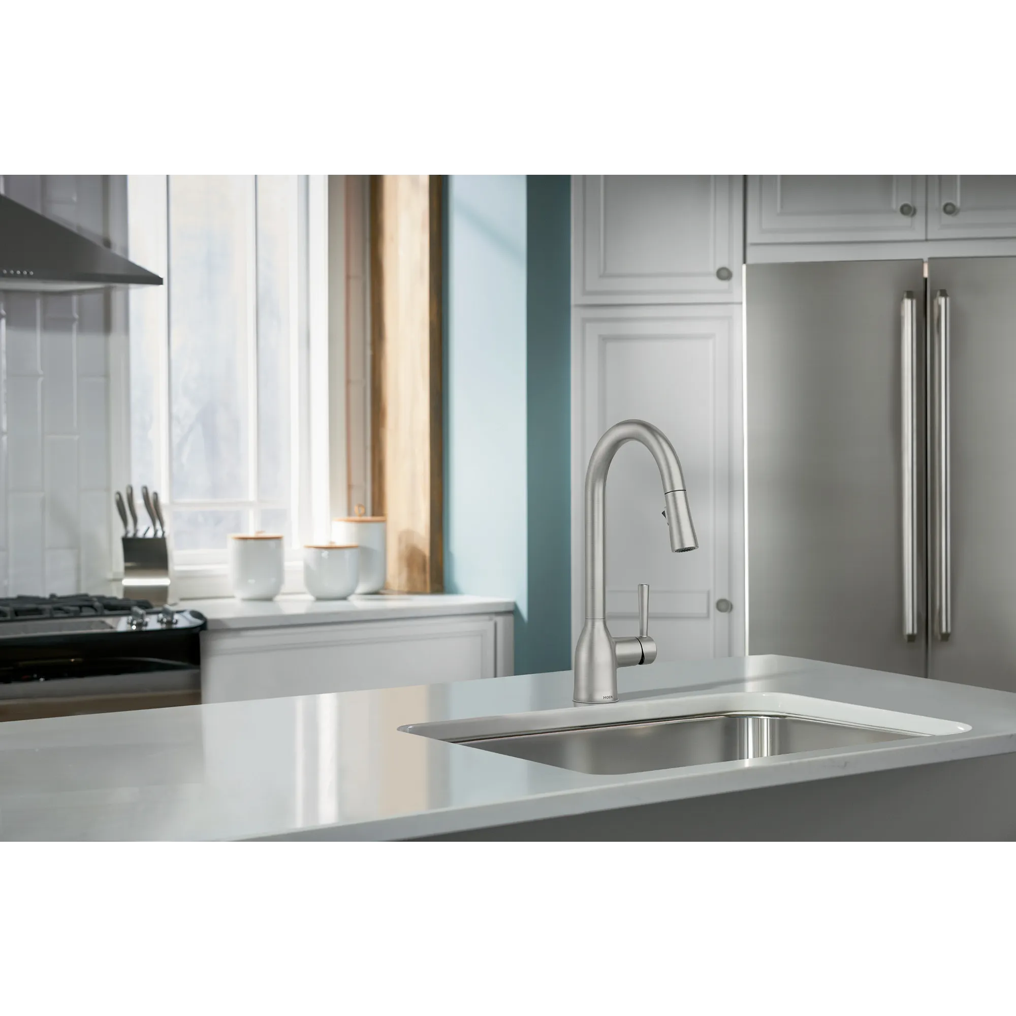 Adler One-Handle High Arc Pulldown Kitchen Faucet - Image 26