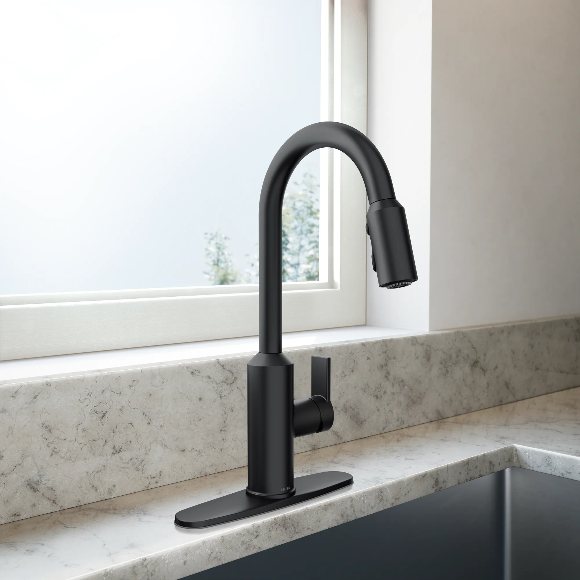 Meena One-Handle High Arc Pulldown Kitchen Faucet - Image 11