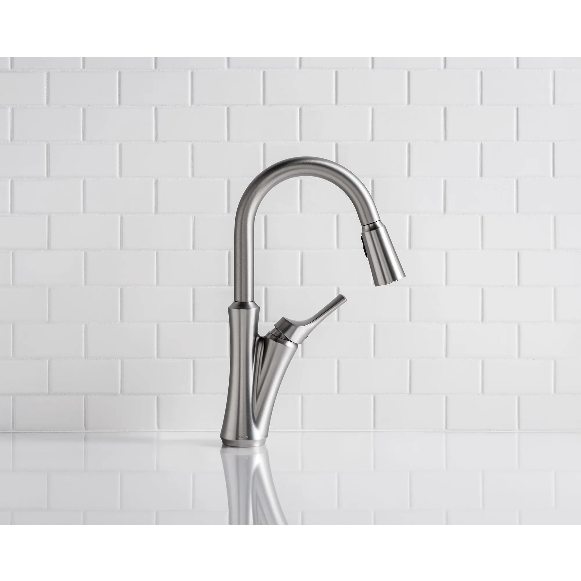 Benson Spot Resist Stainless One-Handle High Arc Pulldown Kitchen Faucet - Image 13