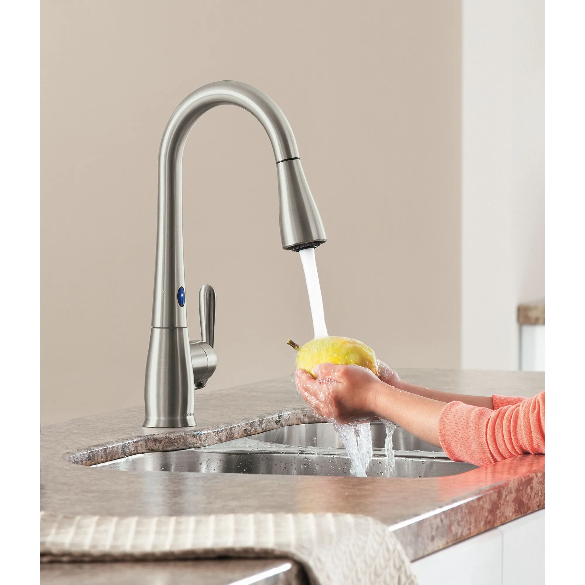 Haysfield with MotionSense Spot Resist Stainless One-Handle High Arc Pulldown Kitchen Faucet - Image 3