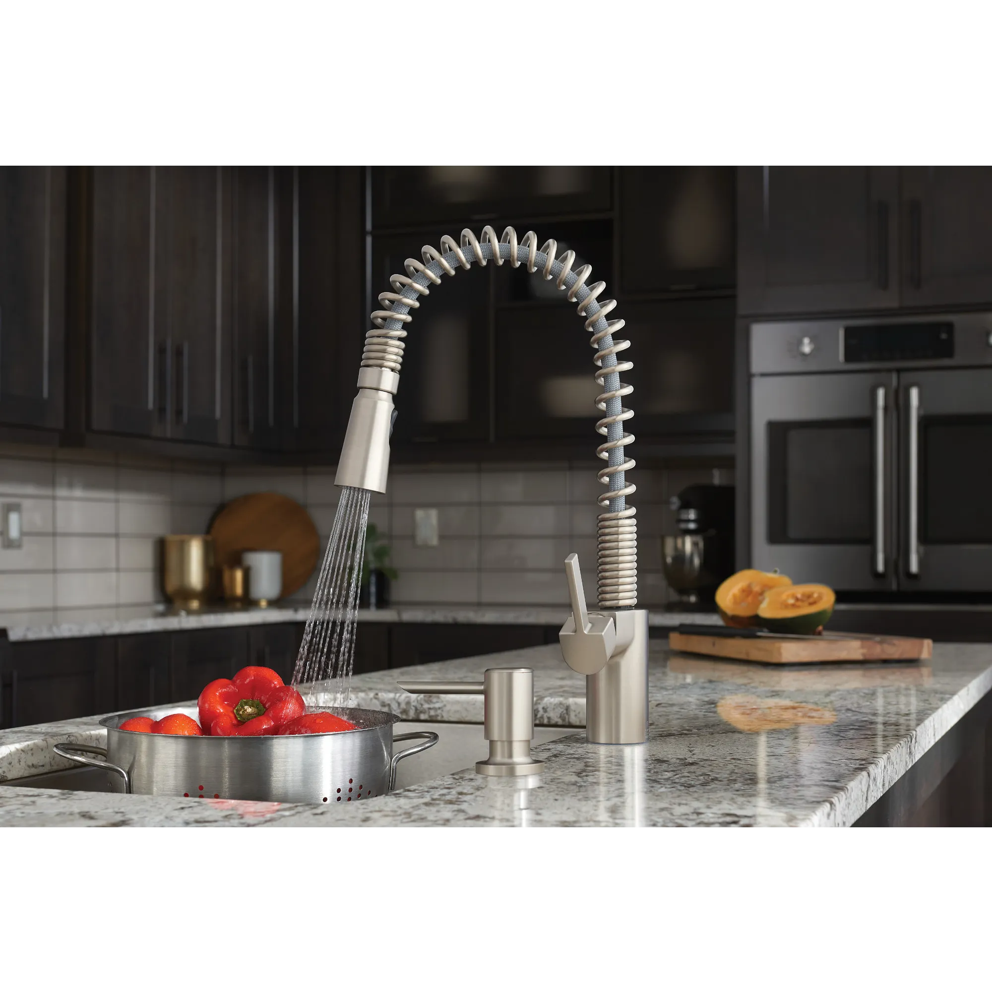 Irvine Chrome One-Handle High Arc Pulldown Kitchen Faucet - Image 20