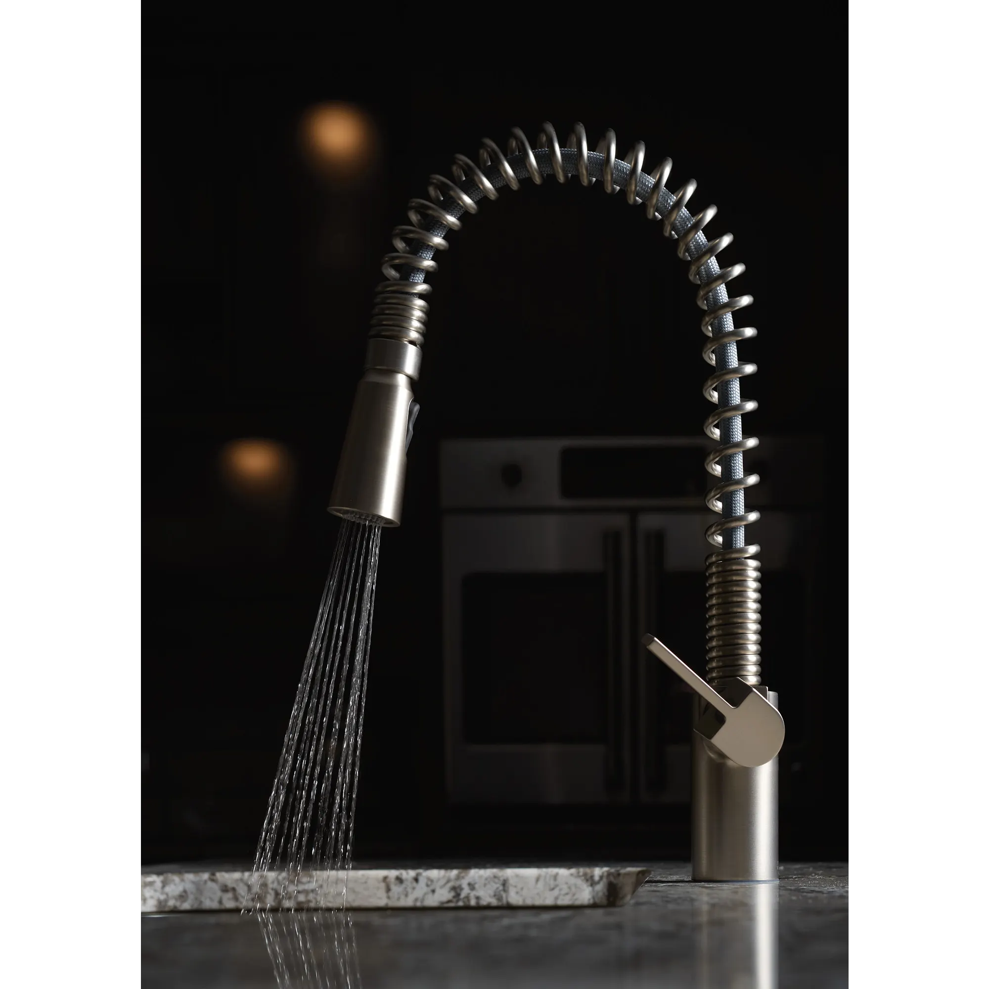 Irvine Chrome One-Handle High Arc Pulldown Kitchen Faucet - Image 26