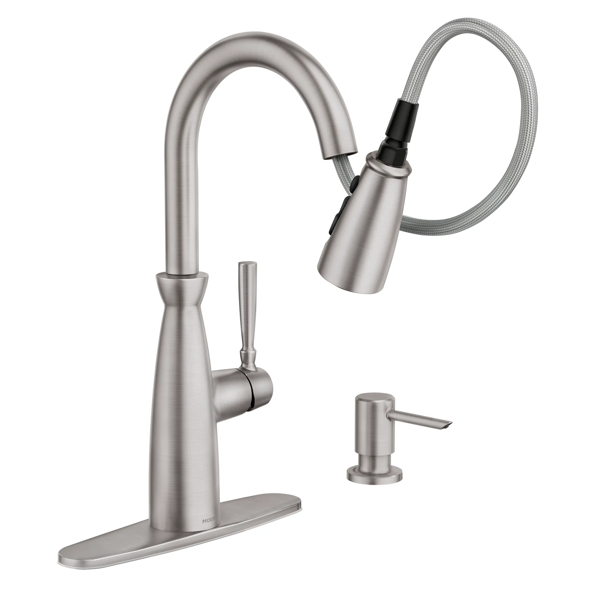 Surie One-handle High Arc Pulldown Kitchen Faucet - Image 3