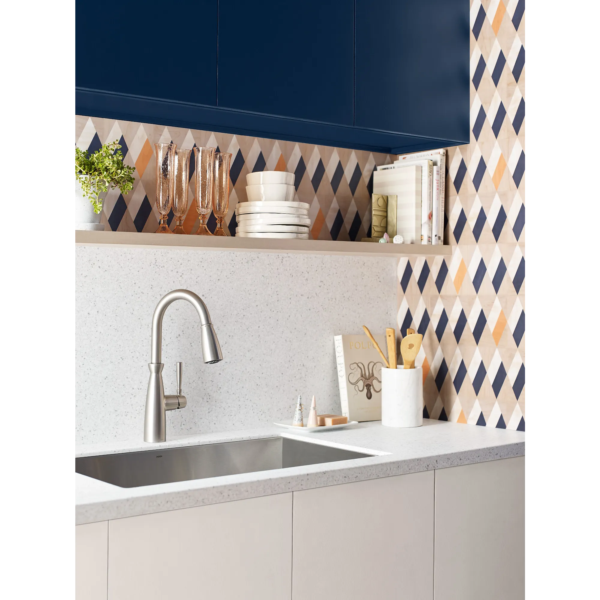 Surie One-handle High Arc Pulldown Kitchen Faucet - Image 7
