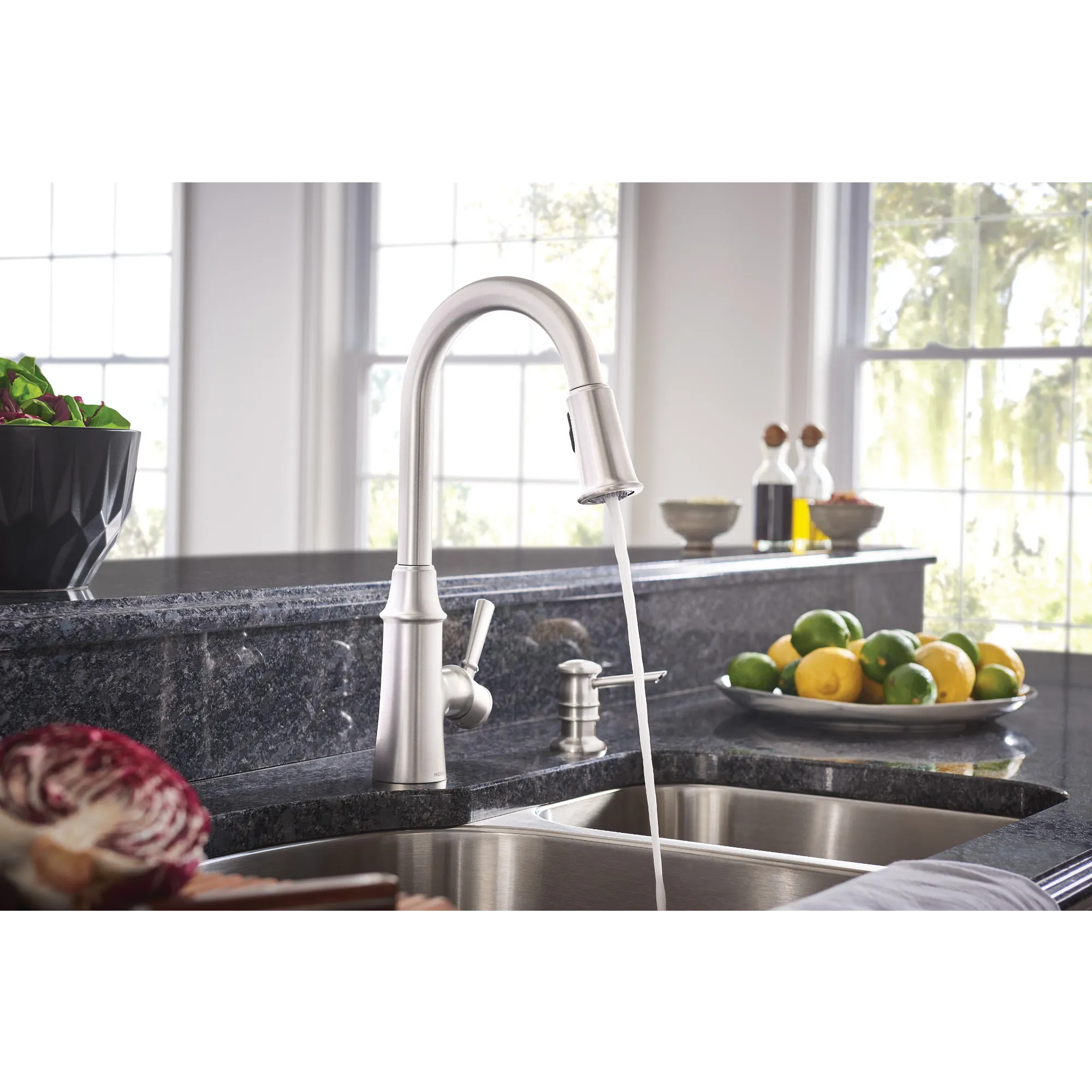 Caris One-handle High Arc Kitchen Faucet - Image 3