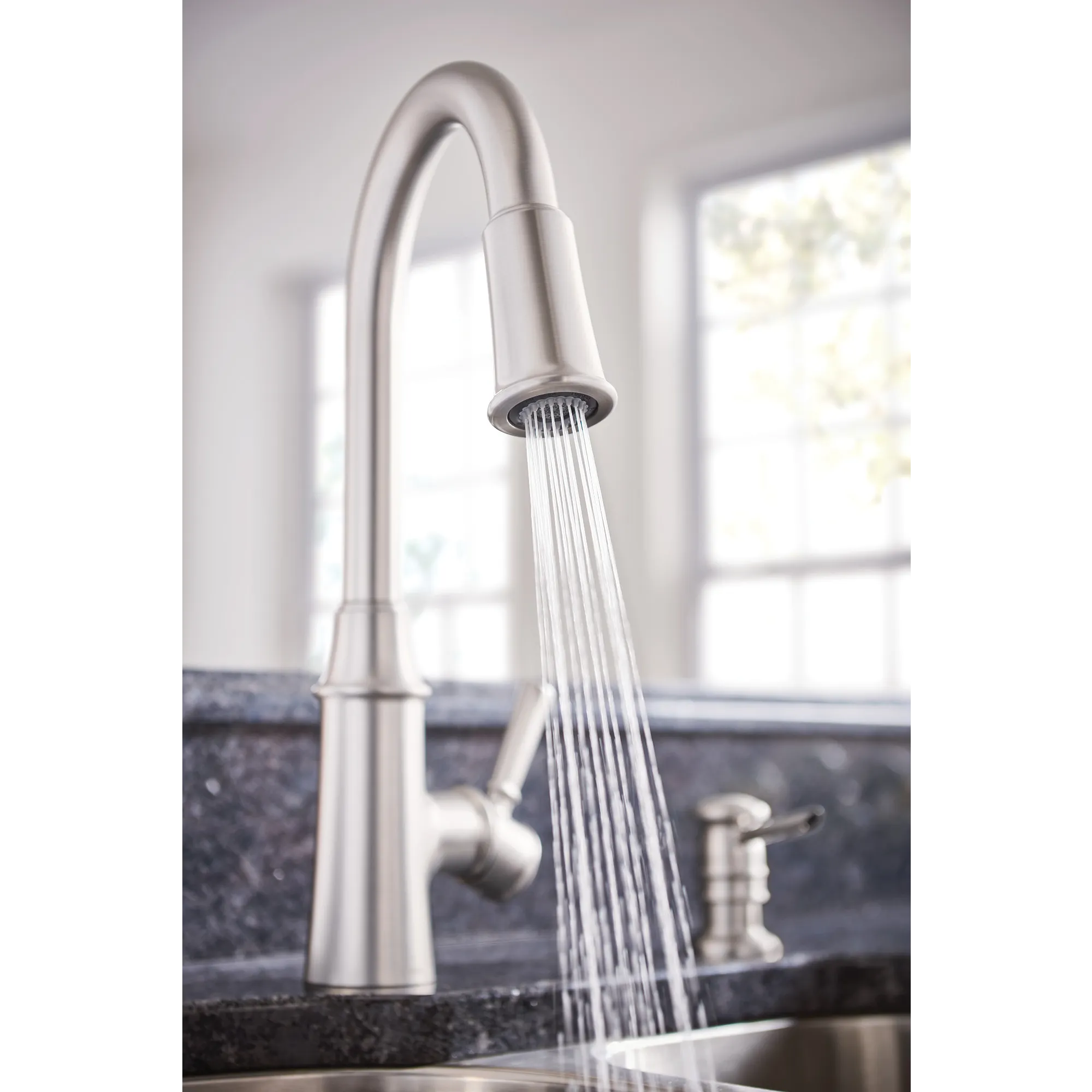Caris One-handle High Arc Kitchen Faucet - Image 8