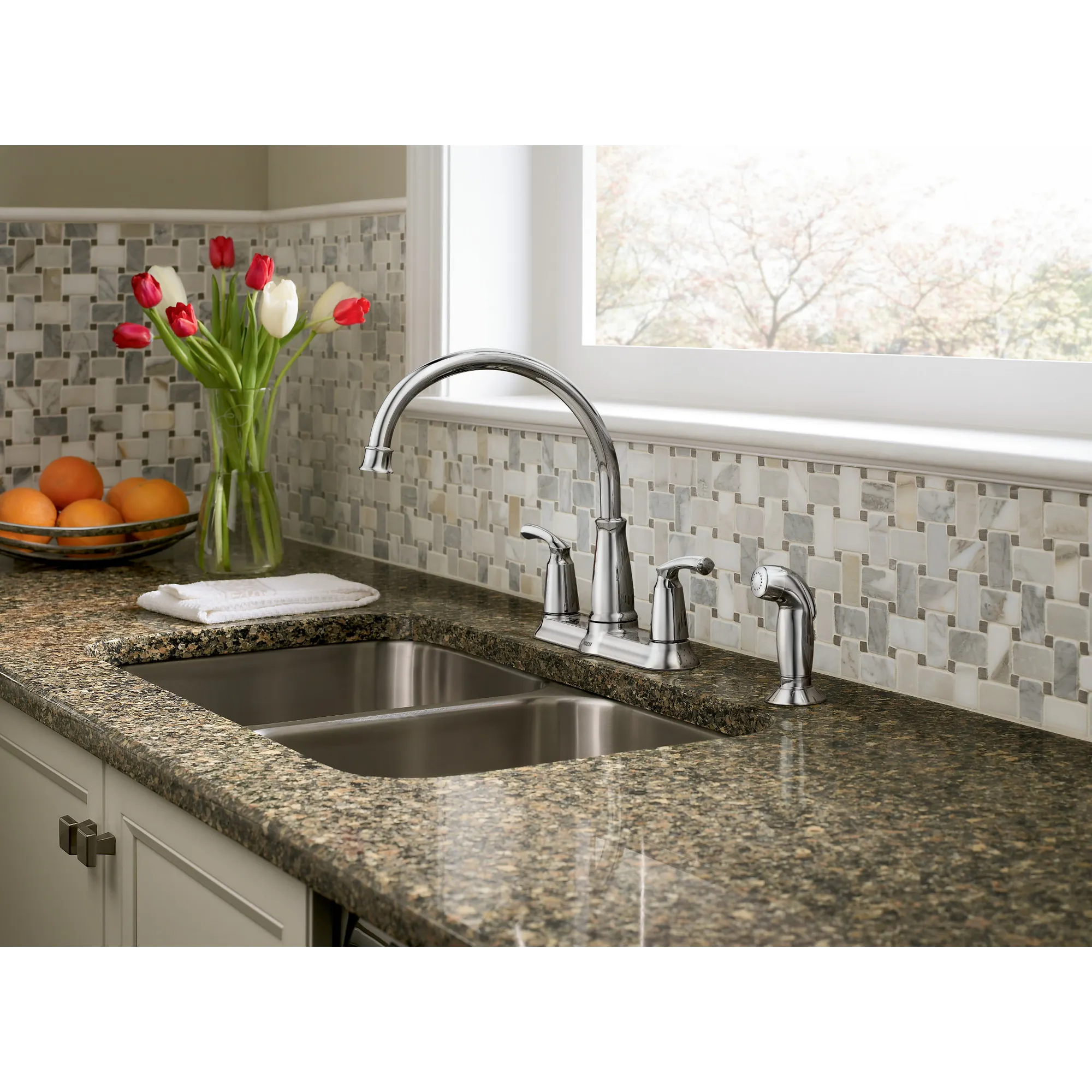 Bexley Two-Handle High Arc Kitchen Faucet - Image 3