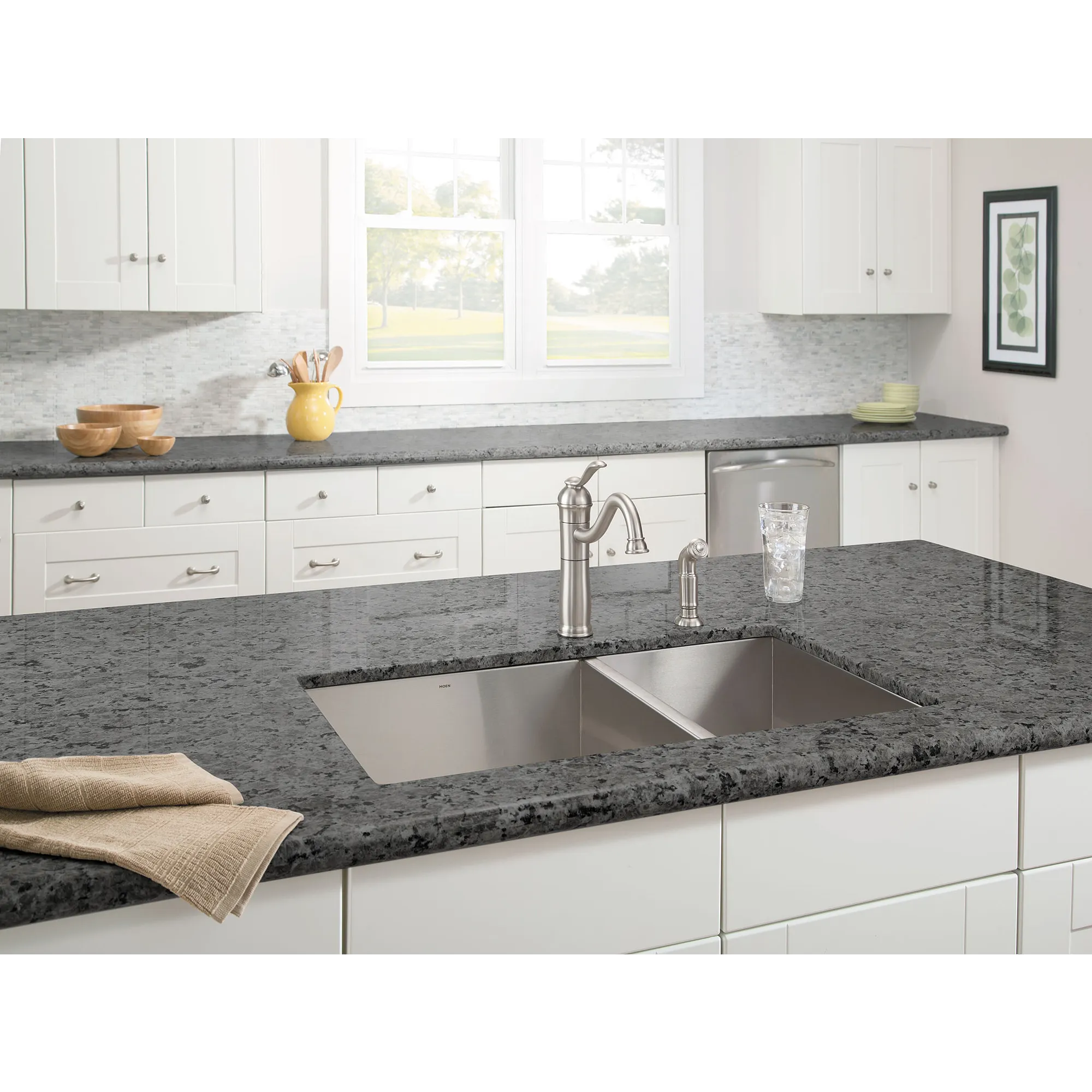 Walden Spot Resist Stainless (MB) One-Handle High Arc Kitchen Faucet - Image 10