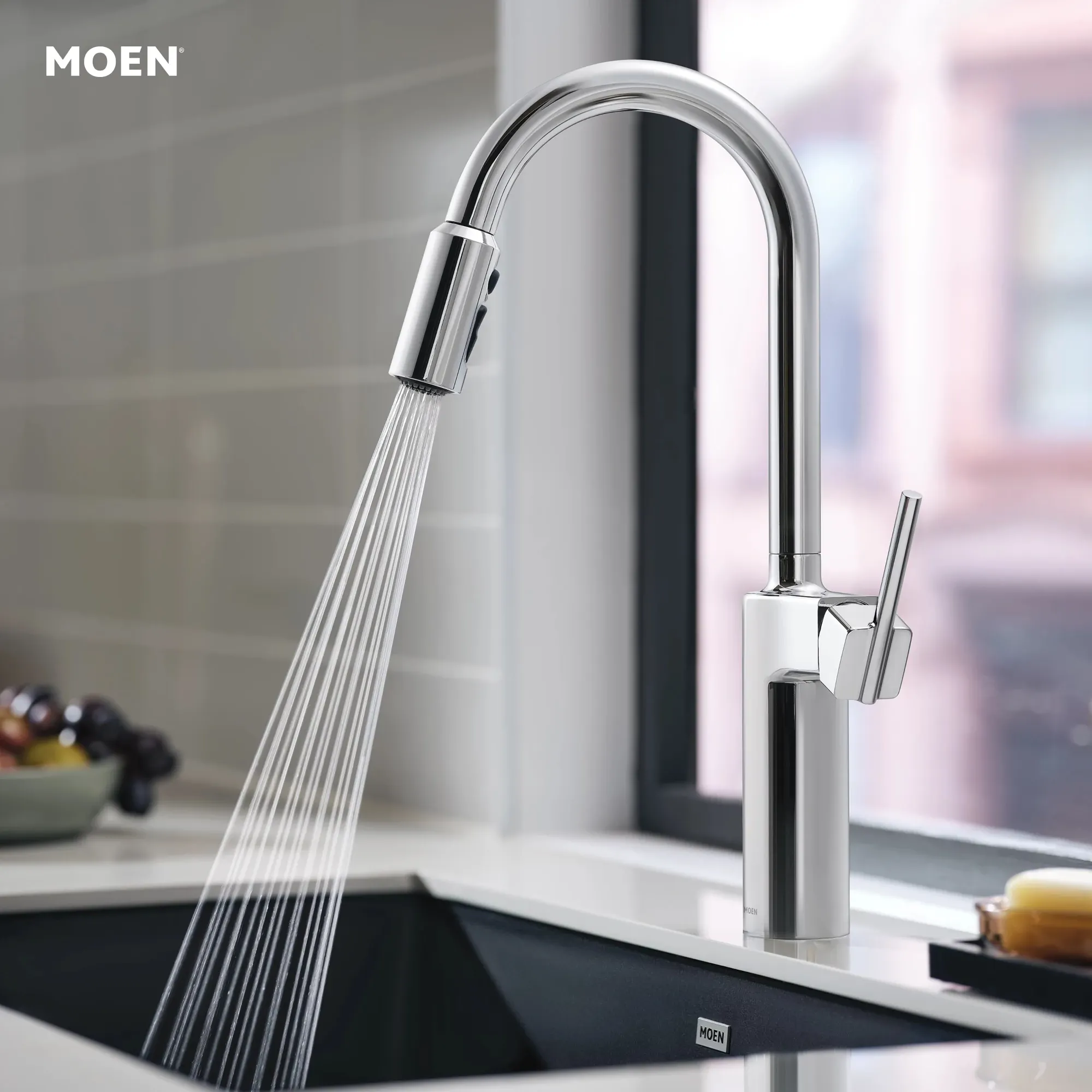 Inara One-handle High Arc Pulldown Kitchen Faucet - Image 3