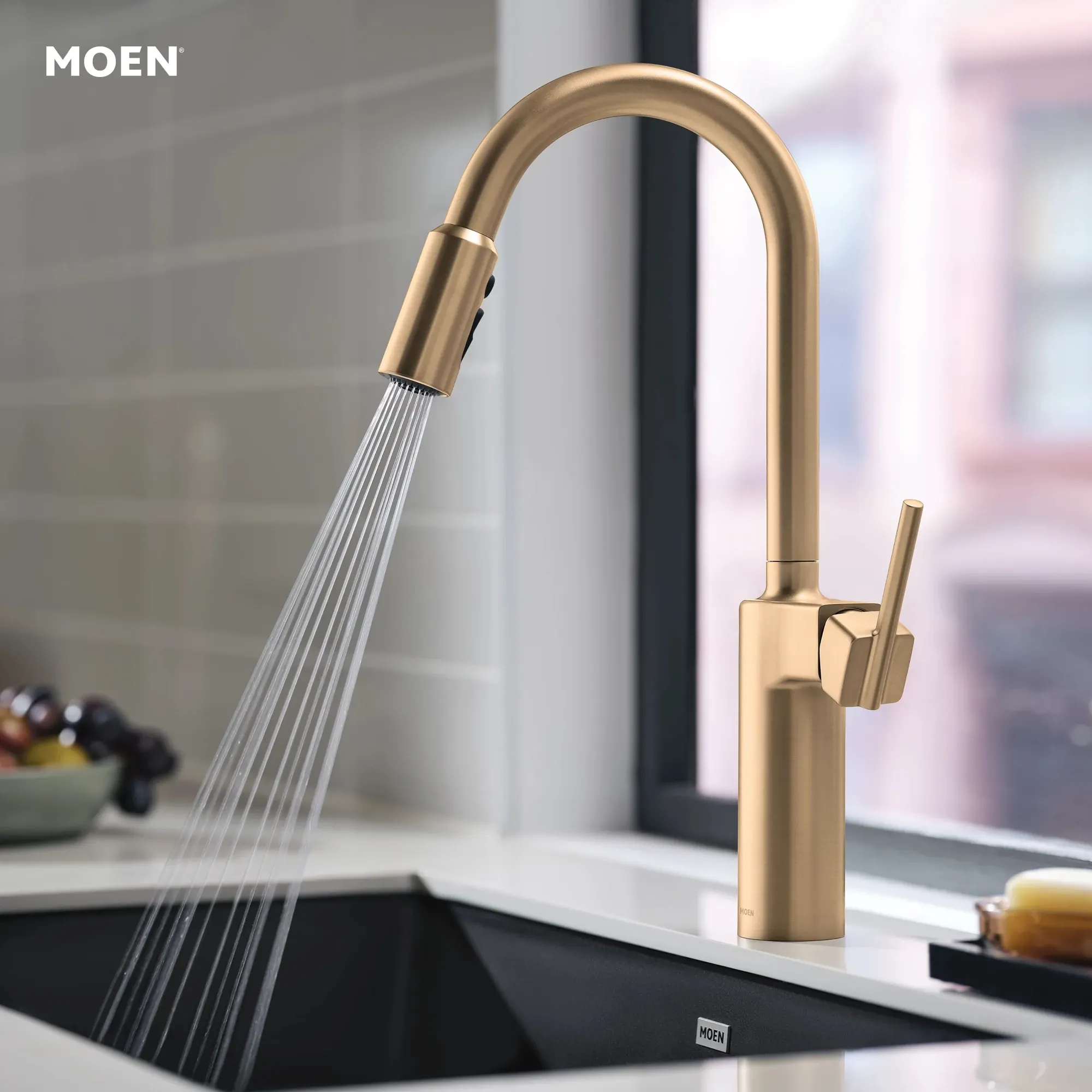 Inara One-handle High Arc Pulldown Kitchen Faucet - Image 30