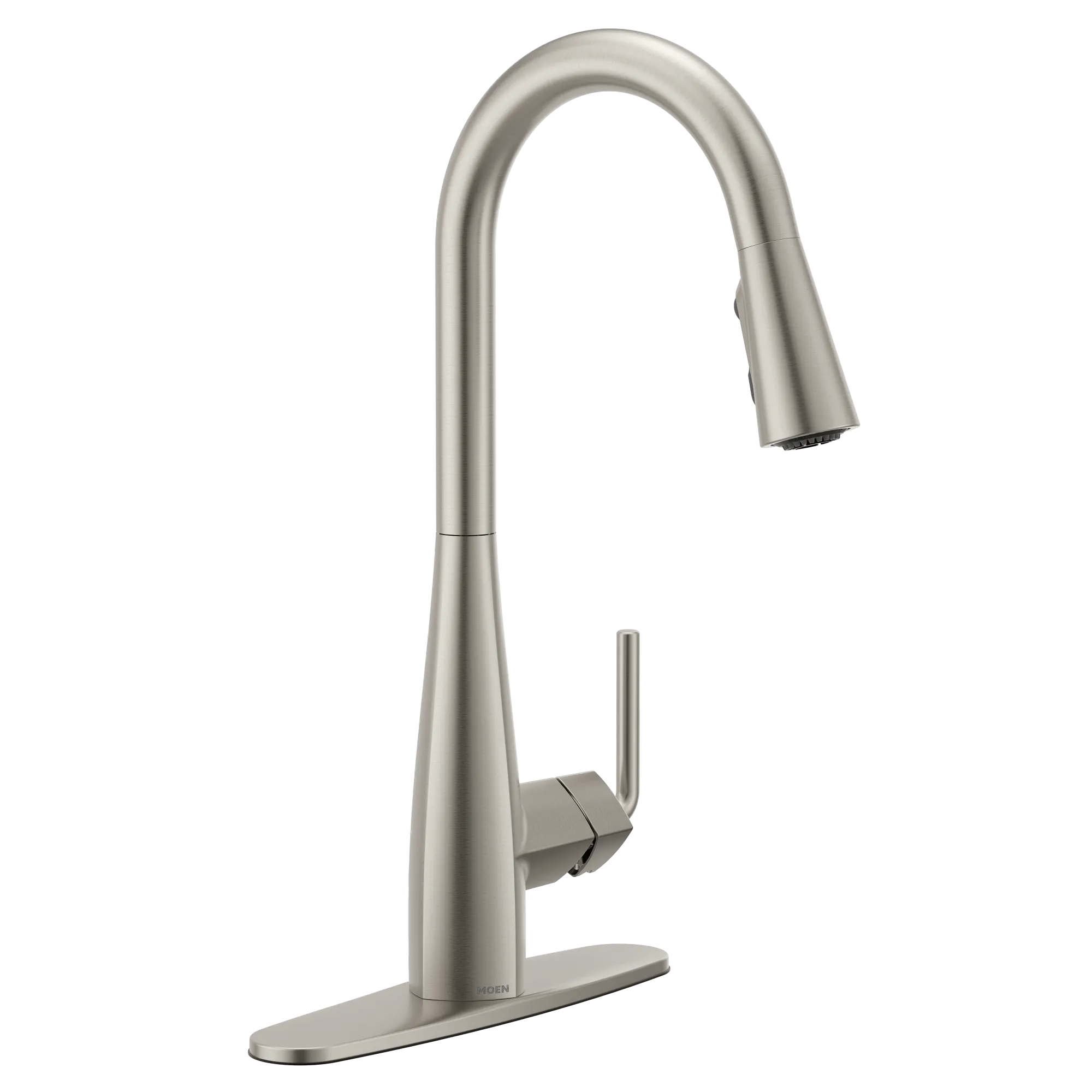 Maureen Chrome one-handle high arc pulldown kitchen faucet - Image 31
