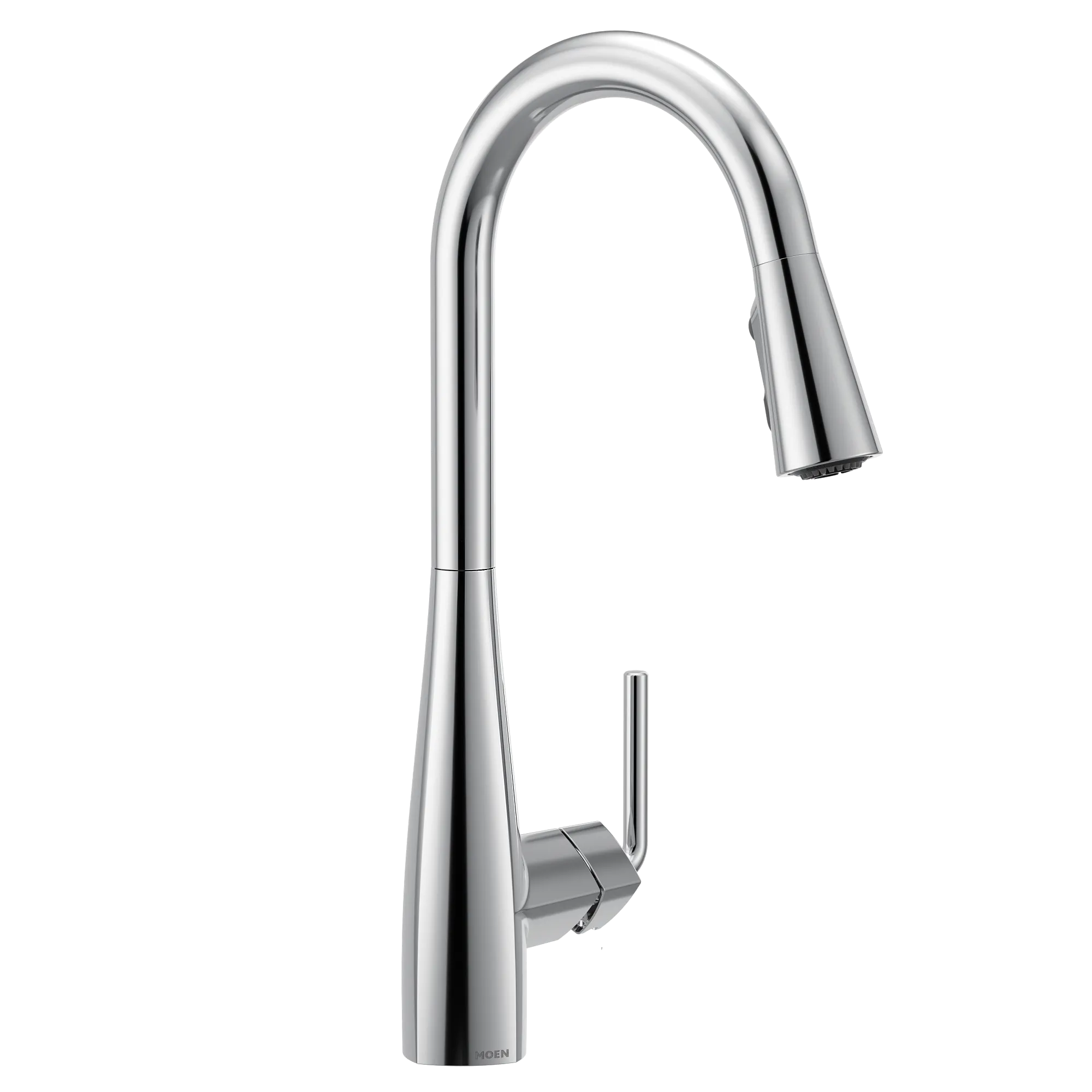 Maureen Chrome one-handle high arc pulldown kitchen faucet - Image 4