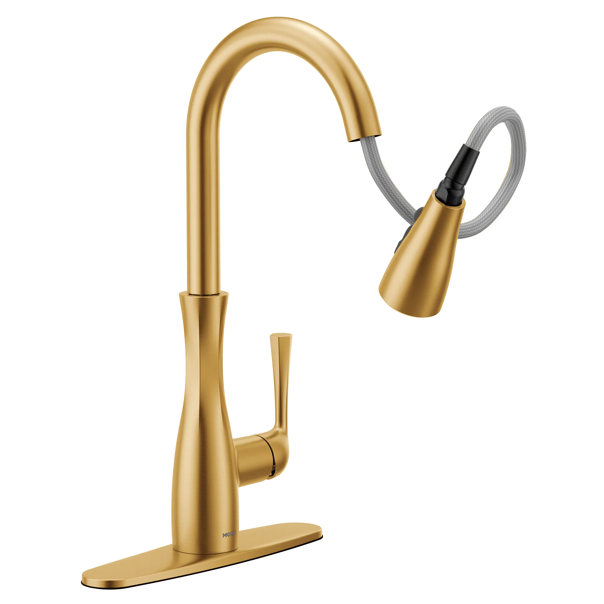 Arlia Chrome one-handle high arc pulldown kitchen faucet - Image 42