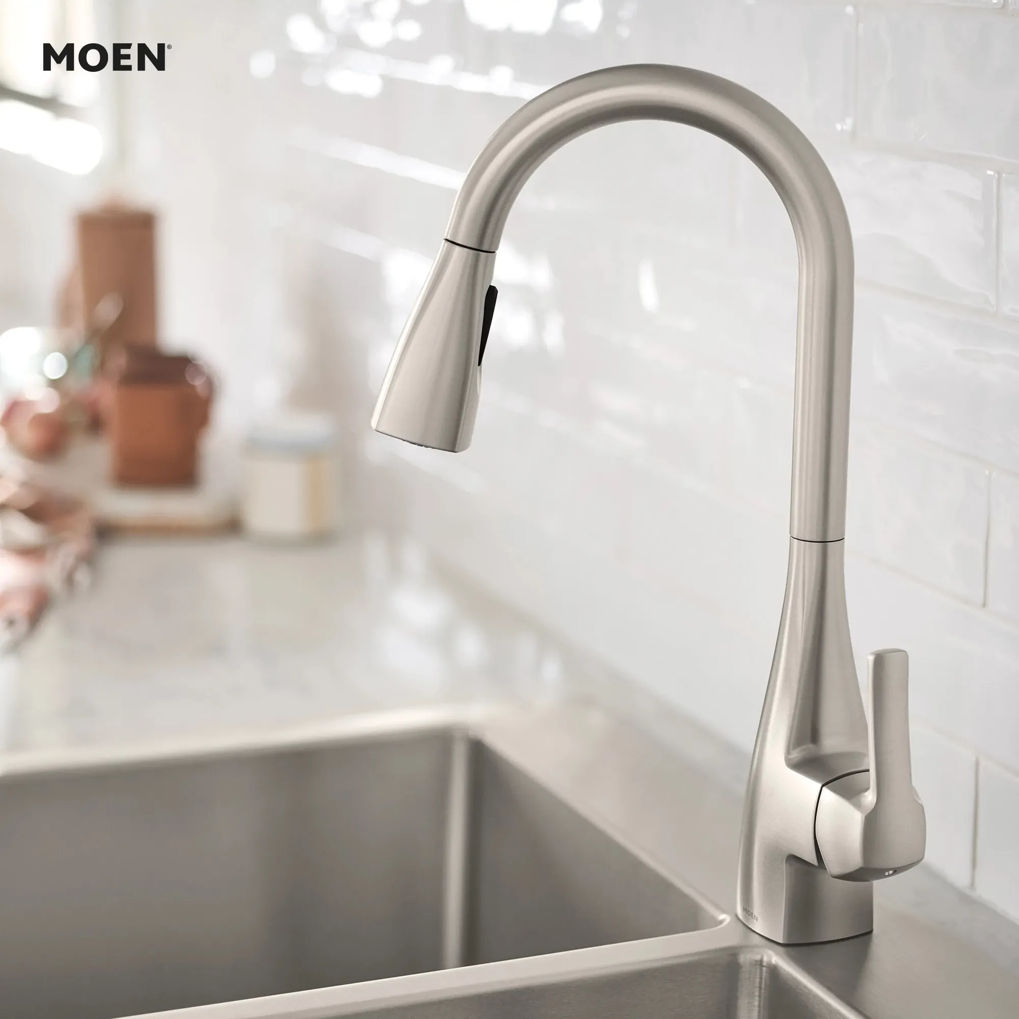 Kiran One-handle High Arc Pulldown Kitchen Faucet - Image 24