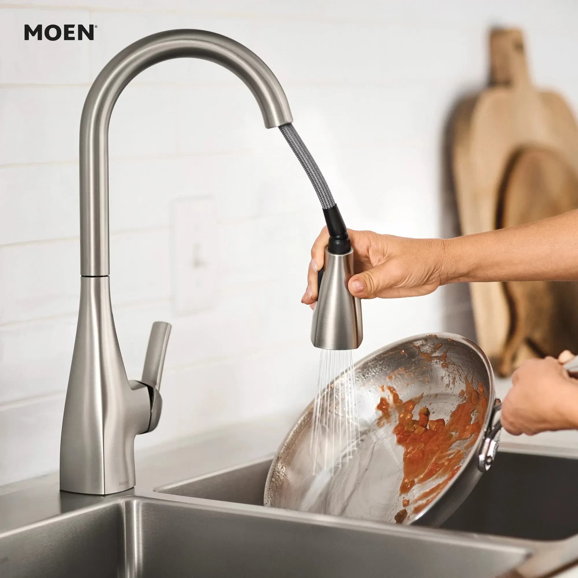 Kiran One-handle High Arc Pulldown Kitchen Faucet - Image 25