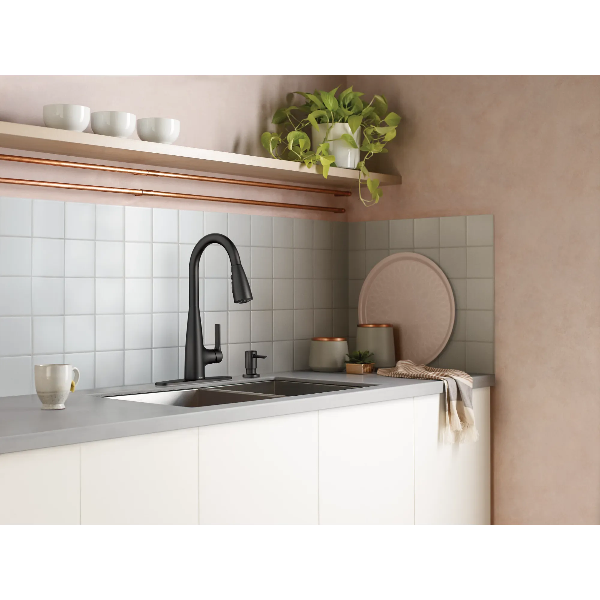 Haelyn One-Handle High Arc Pulldown Kitchen Faucet - Image 22