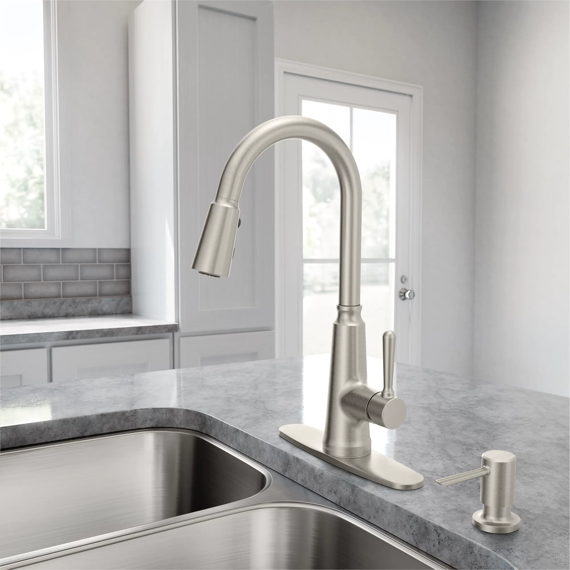 Trew One-Handle High Arc Pulldown Kitchen Faucet - Image 8